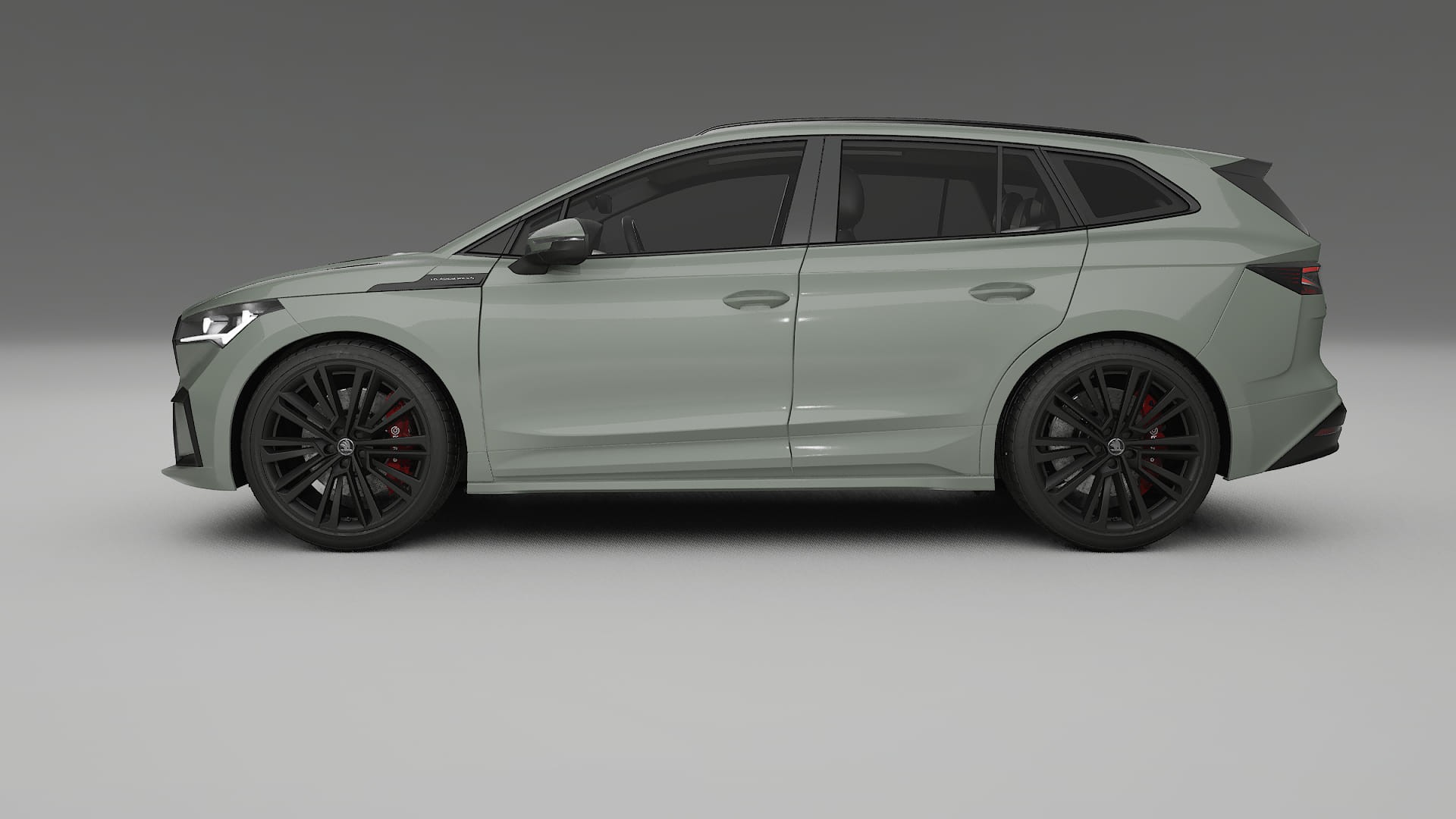 Škoda Enyaq MEB TPU Lackskyddsfilm | SLATE Färgskiftande PPF – Komplett Förskuret Kit