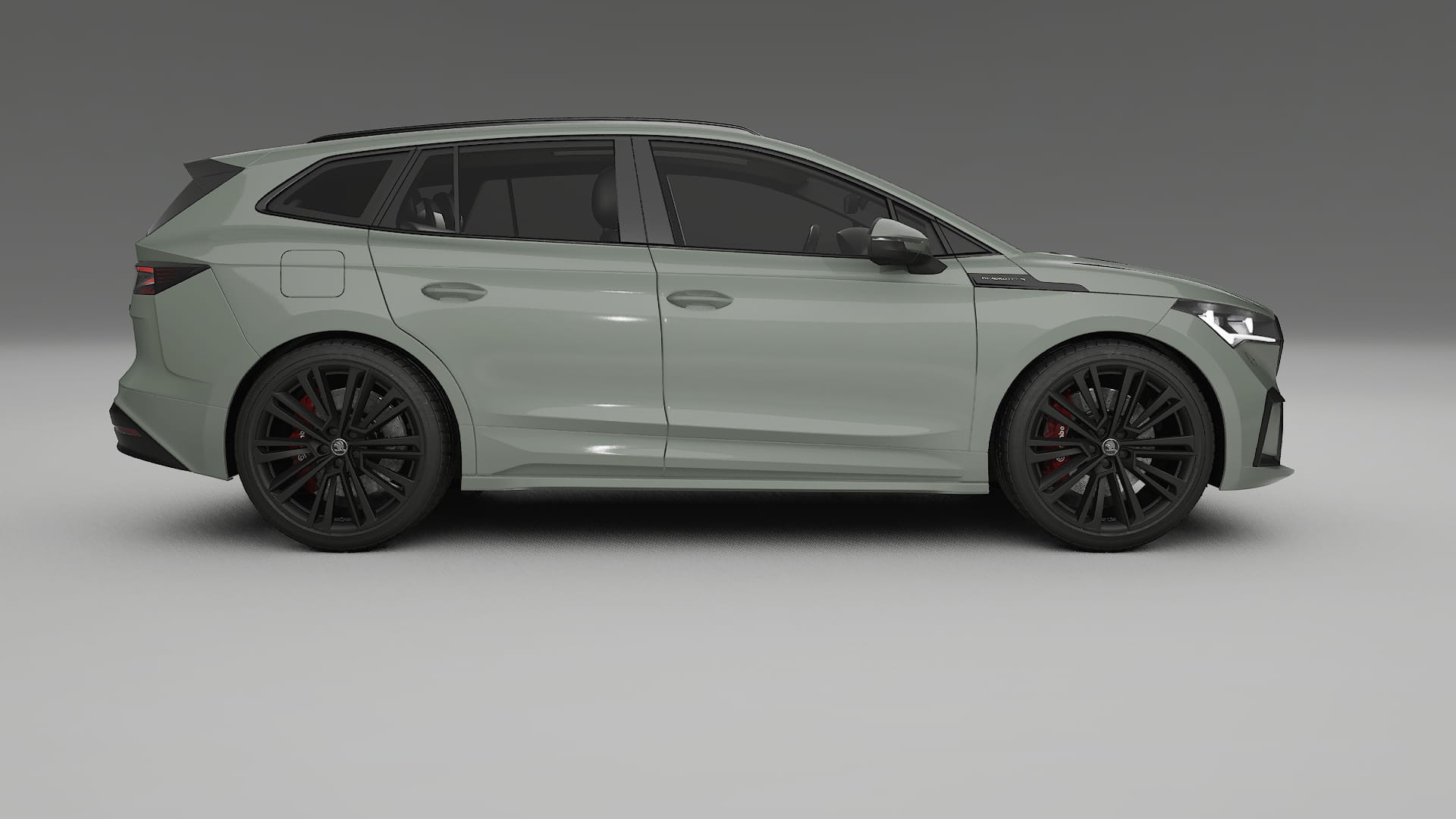 Škoda Enyaq MEB TPU Lackskyddsfilm | SLATE Färgskiftande PPF – Komplett Förskuret Kit