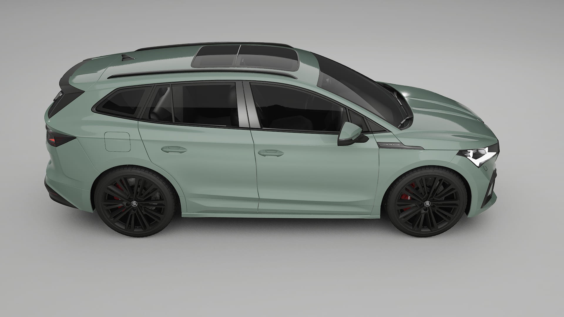 Škoda Enyaq MEB TPU Lackskyddsfilm | CINDER Färgskiftande PPF – Komplett Förskuret Kit