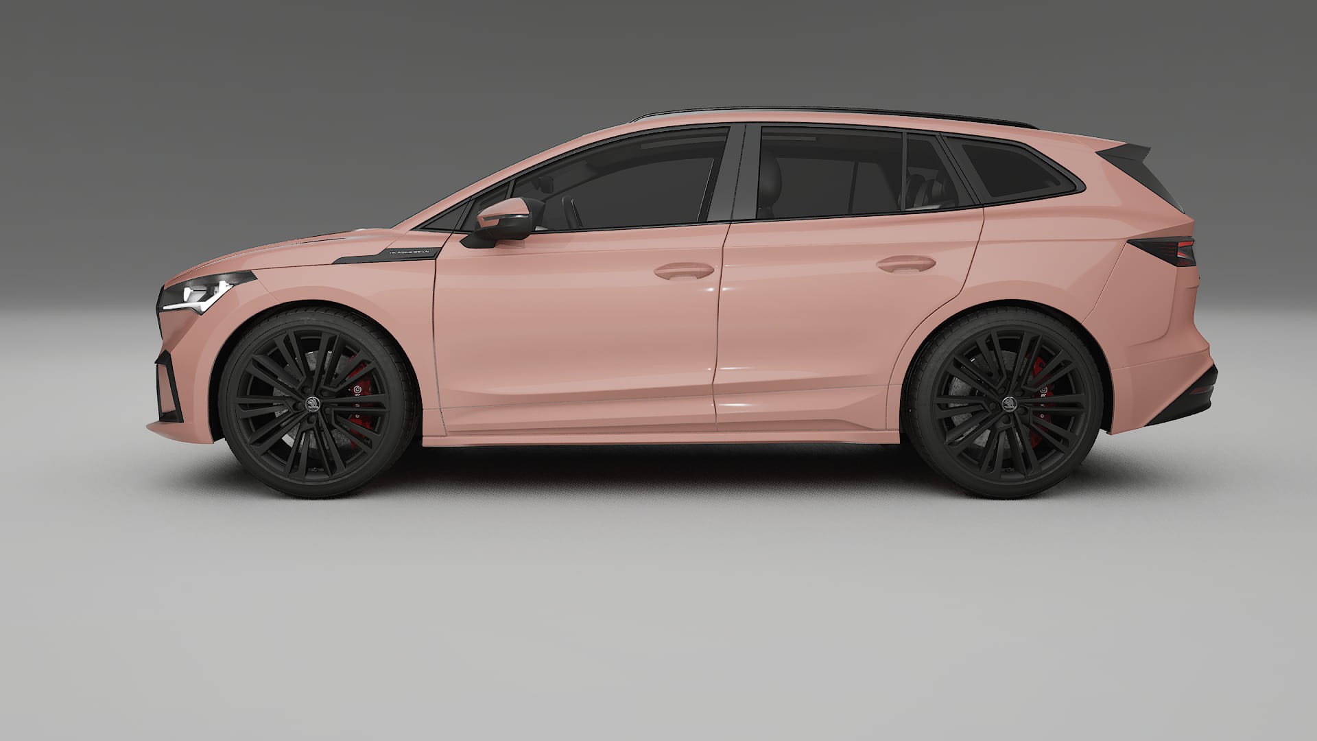 Škoda Enyaq MEB TPU Lackskyddsfilm | BLUSH Färgskiftande PPF – Komplett Förskuret Kit