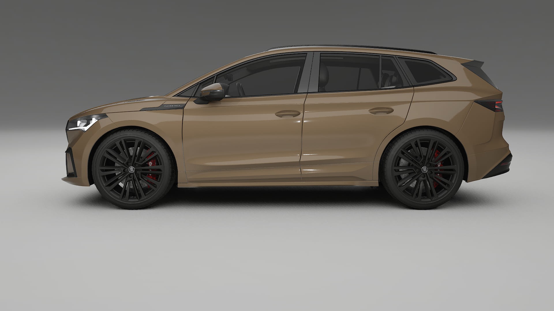 Škoda Enyaq MEB TPU Lackskyddsfilm | SAHARA Färgskiftande PPF – Komplett Förskuret Kit