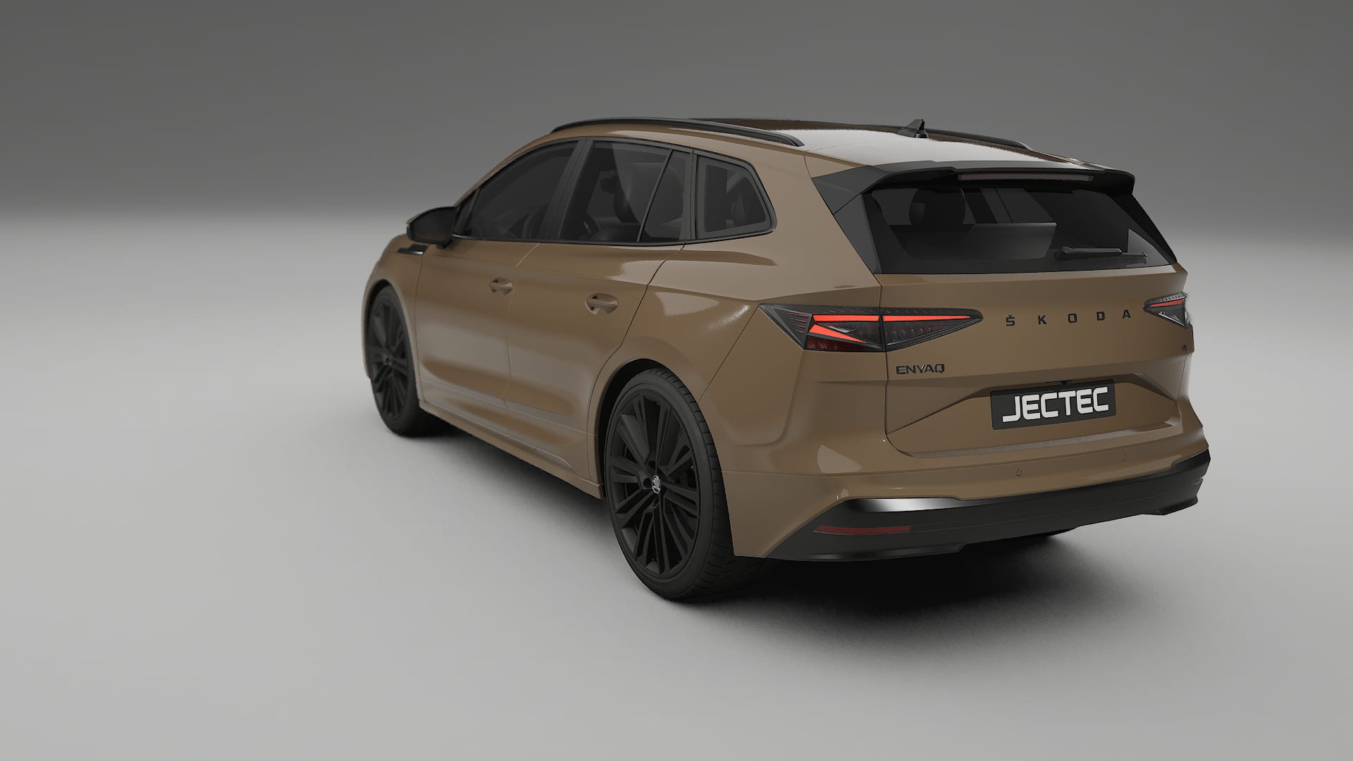 Škoda Enyaq MEB TPU Lackskyddsfilm | SAHARA Färgskiftande PPF – Komplett Förskuret Kit