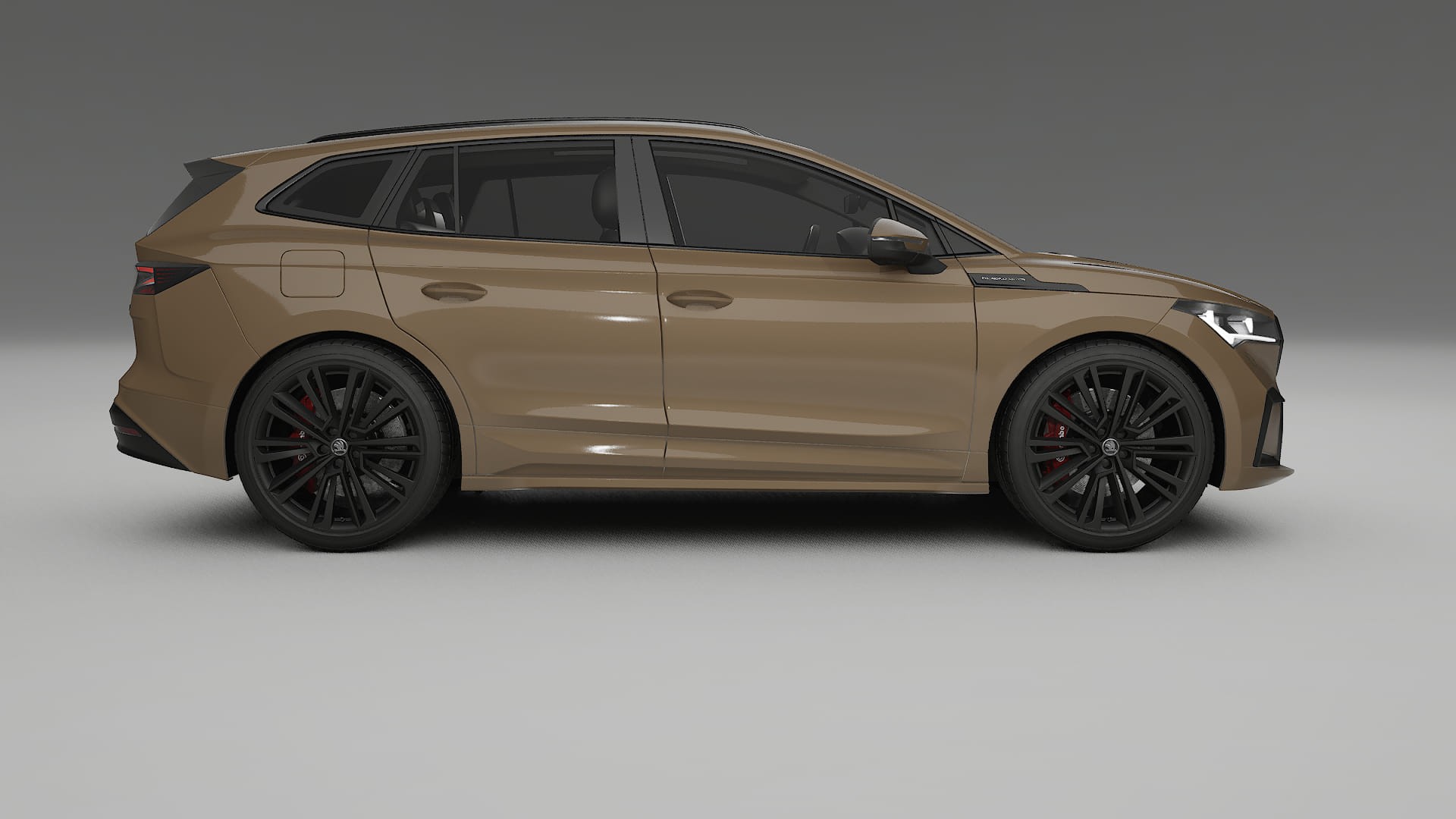 Škoda Enyaq MEB TPU Lackskyddsfilm | SAHARA Färgskiftande PPF – Komplett Förskuret Kit