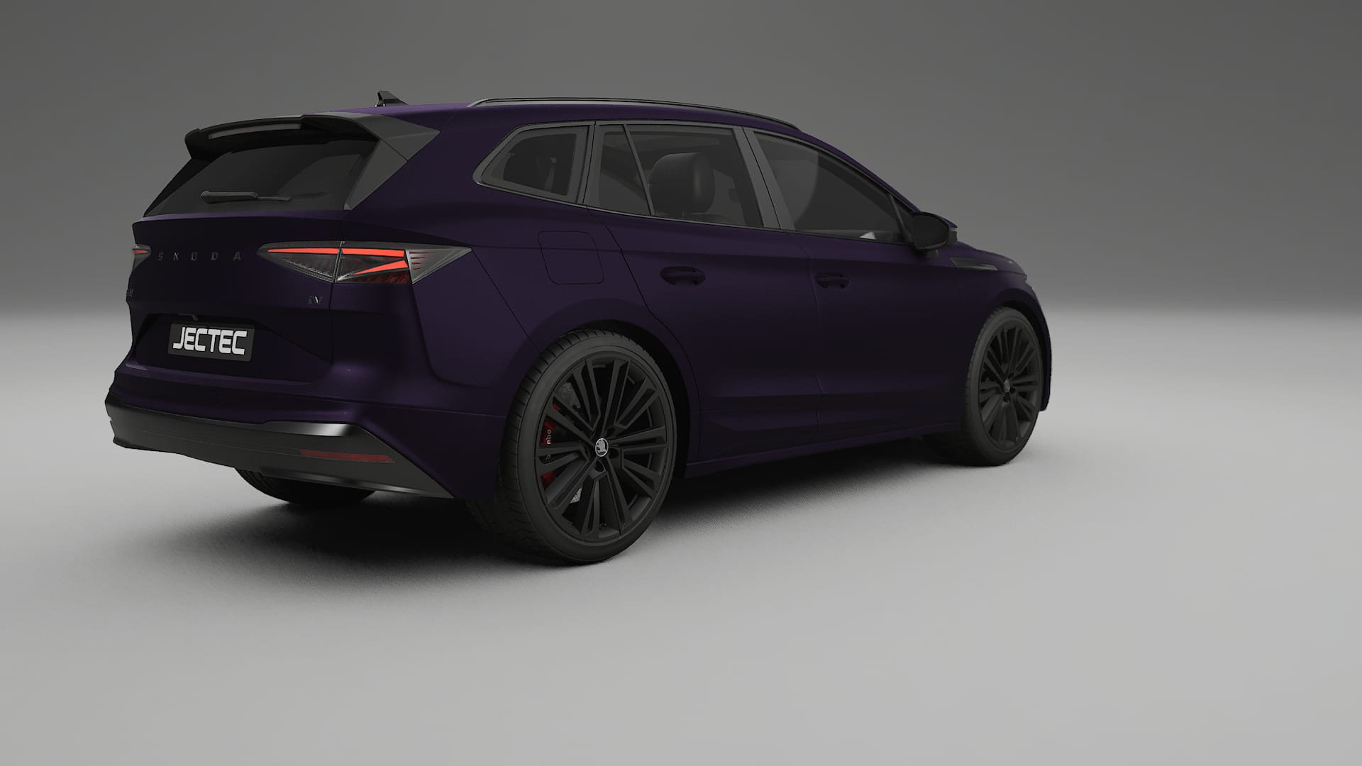 Škoda Enyaq MEB TPU Lackskyddsfilm | VIOLET Färgskiftande PPF – Komplett Förskuret Kit