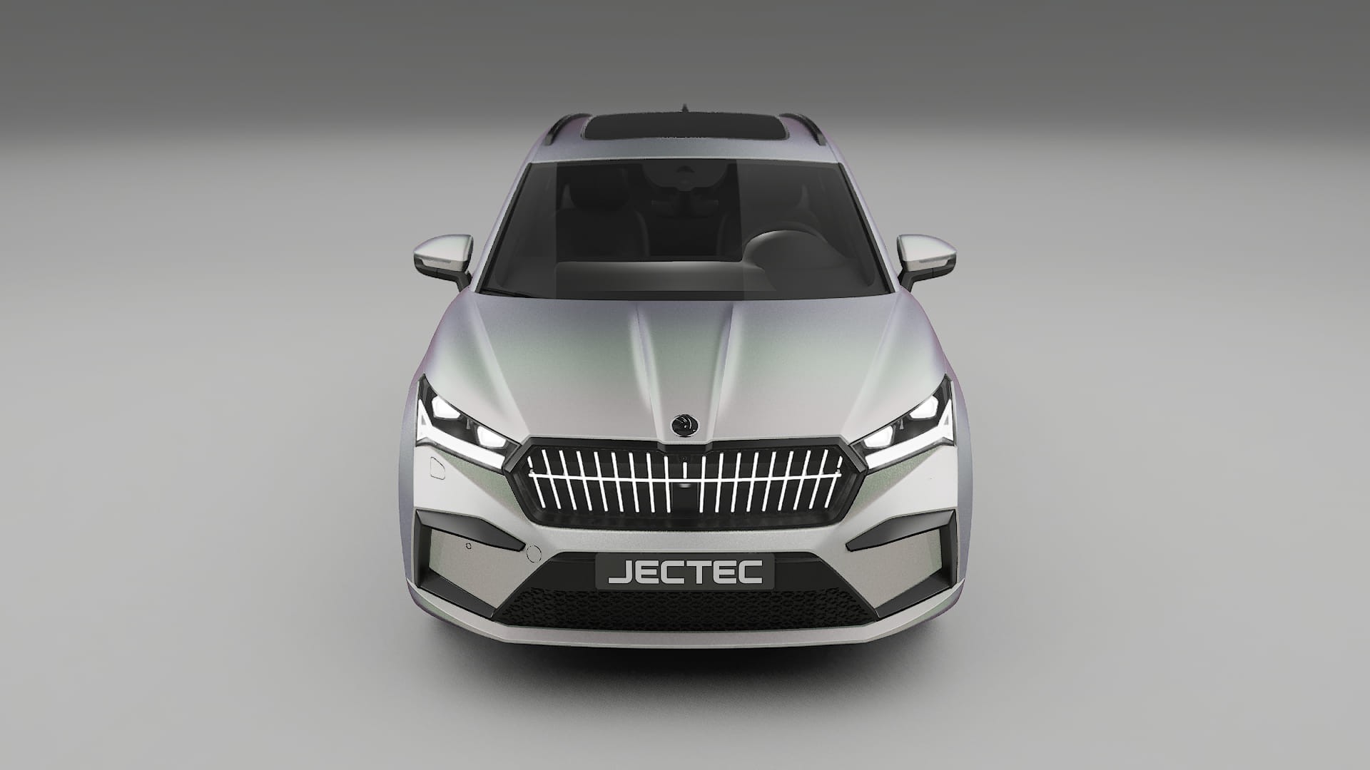 Škoda Enyaq MEB TPU Lackskyddsfilm | NEBULA Färgskiftande PPF – Komplett Förskuret Kit