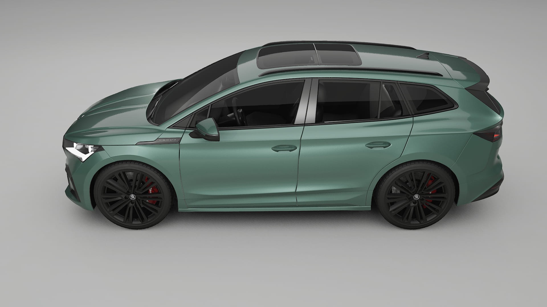 Škoda Enyaq MEB TPU Lackskyddsfilm | EVERGREEN Färgskiftande PPF – Komplett Förskuret Kit