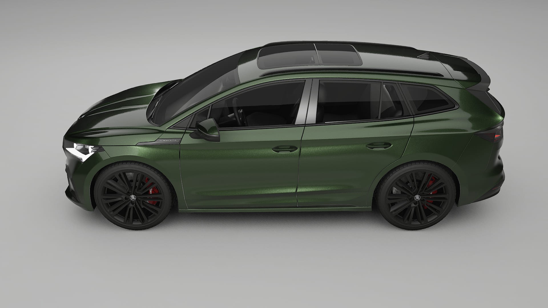 Škoda Enyaq MEB TPU Lackskyddsfilm | LAGOON Färgskiftande PPF – Komplett Förskuret Kit