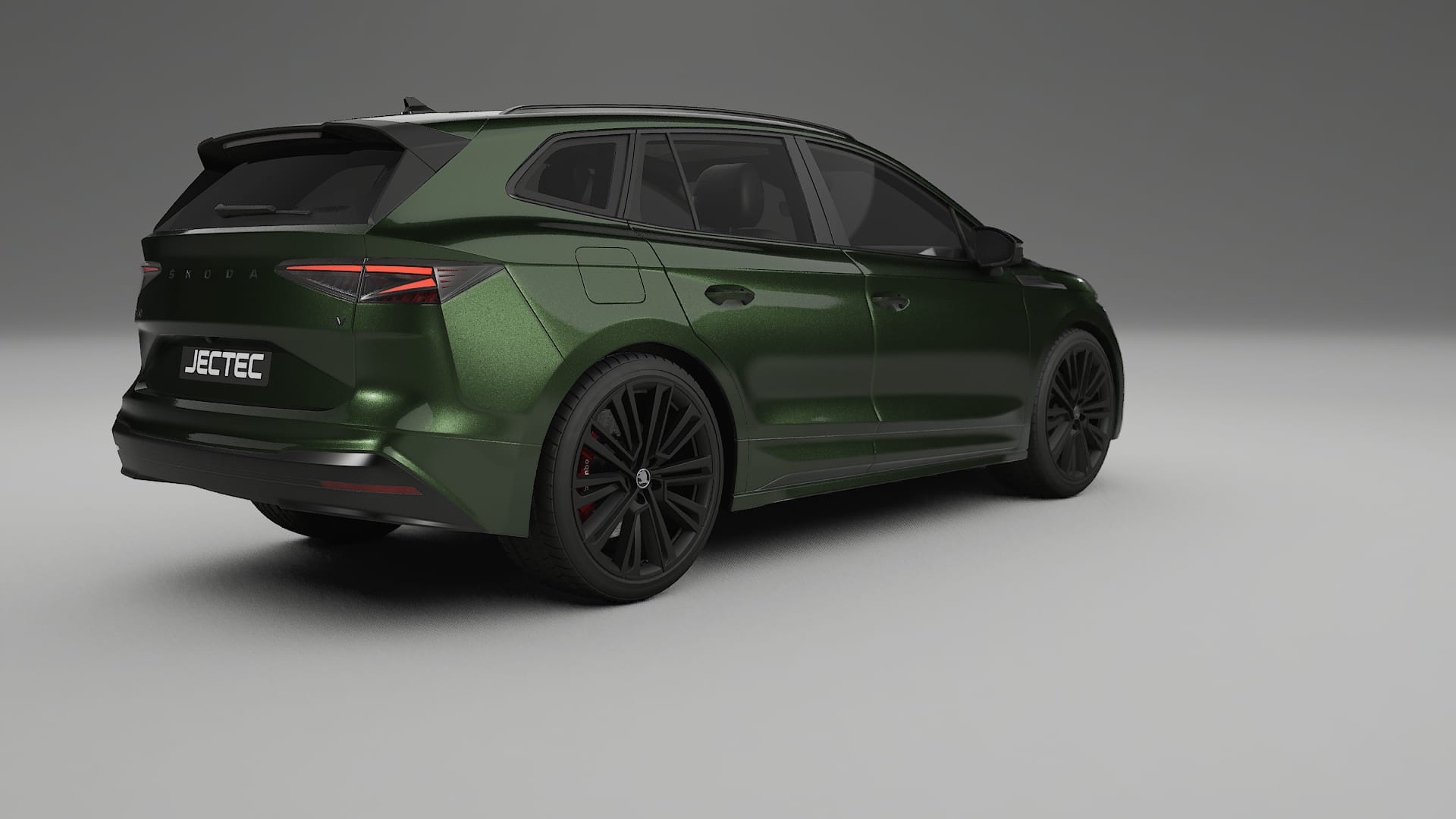 Škoda Enyaq MEB TPU Lackskyddsfilm | LAGOON Färgskiftande PPF – Komplett Förskuret Kit