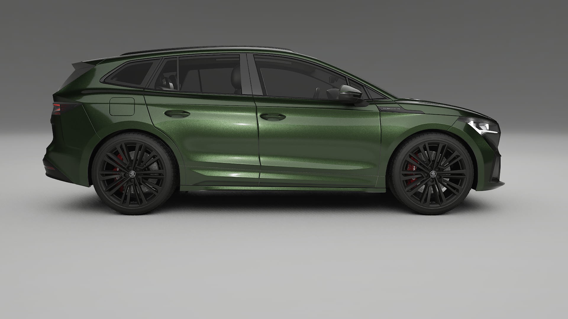 Škoda Enyaq MEB TPU Lackskyddsfilm | LAGOON Färgskiftande PPF – Komplett Förskuret Kit