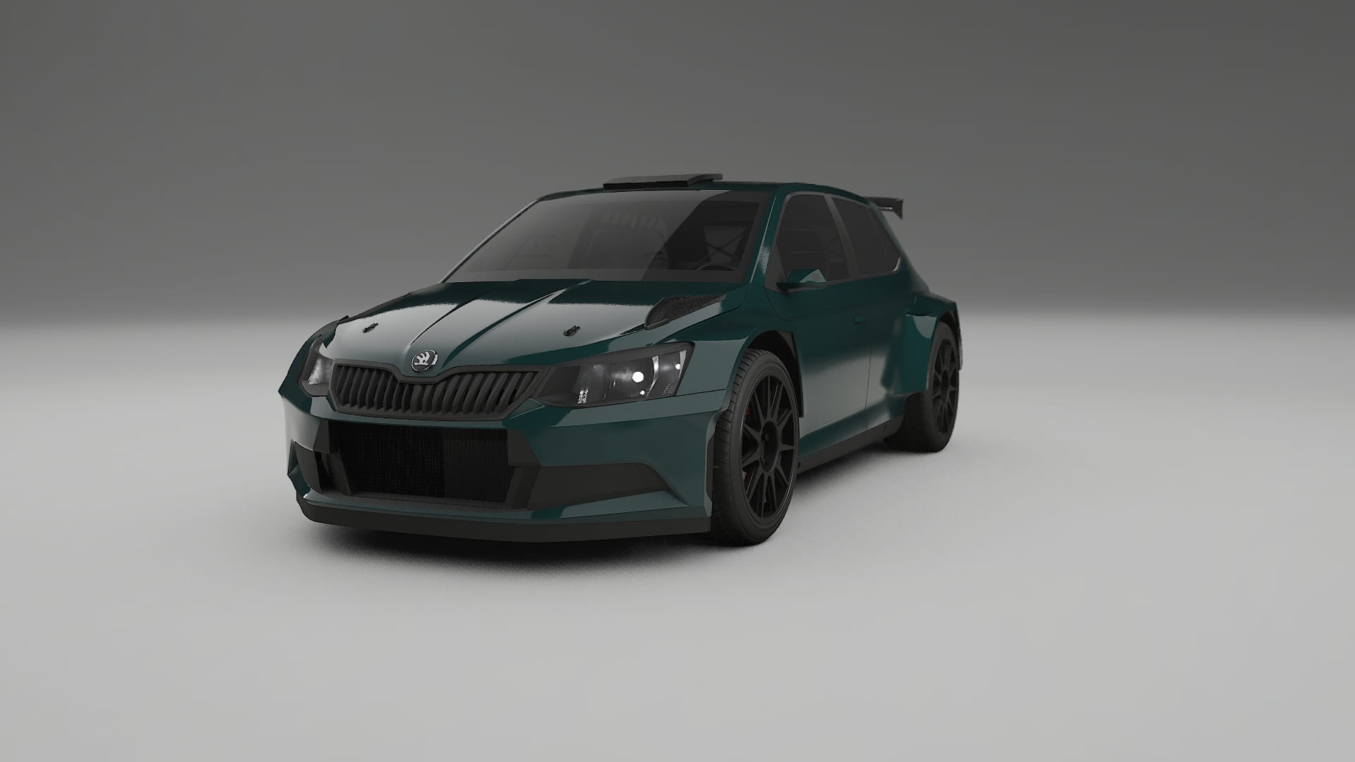 Škoda Fabia R5 6V TPU Lackskyddsfilm | INFERNO Färgskiftande PPF – Komplett Förskuret Kit