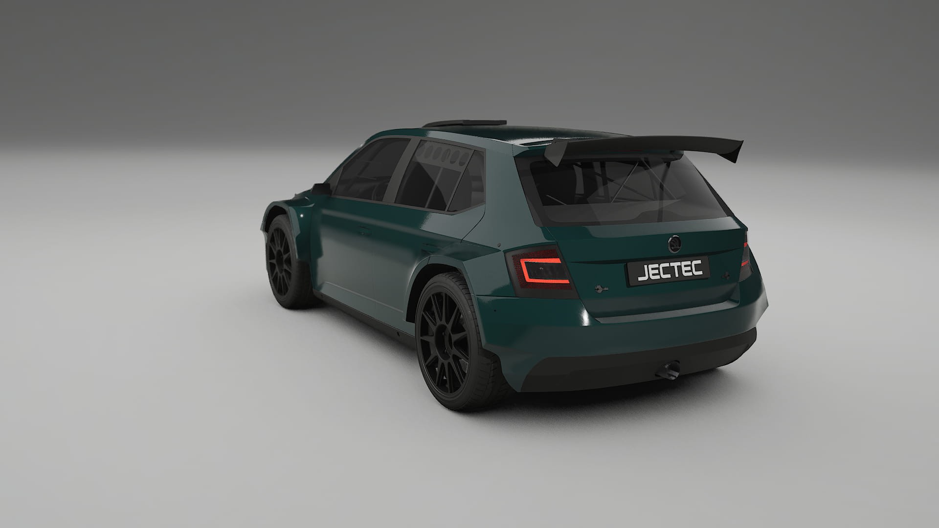 Škoda Fabia R5 6V TPU Lackskyddsfilm | INFERNO Färgskiftande PPF – Komplett Förskuret Kit