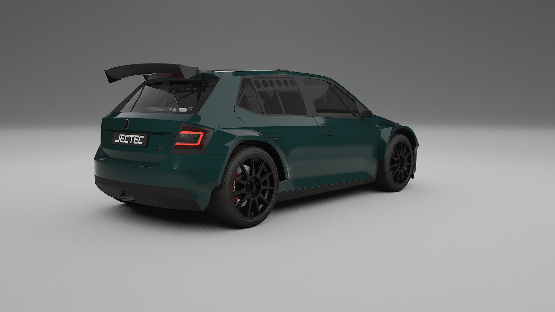 Škoda Fabia R5 6V TPU Lackskyddsfilm | INFERNO Färgskiftande PPF – Komplett Förskuret Kit
