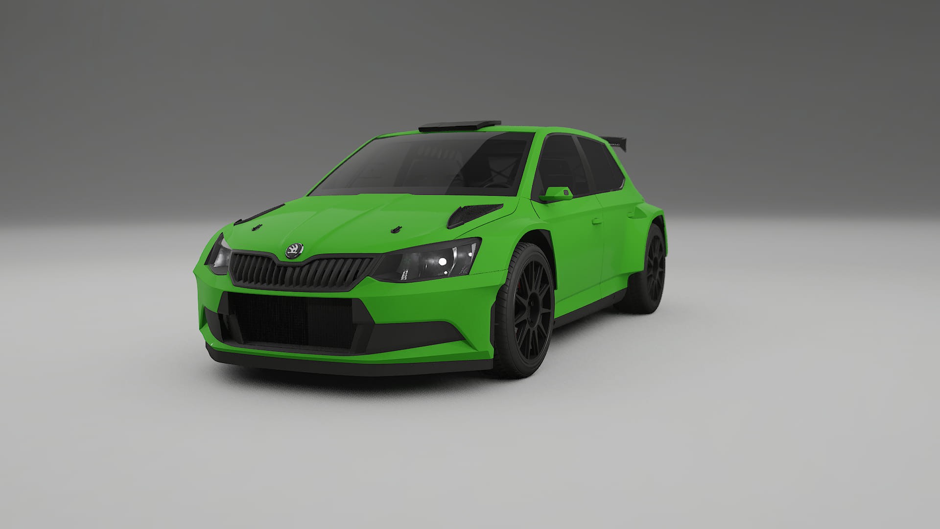 Škoda Fabia R5 6V TPU Lackskyddsfilm | VENOM Färgskiftande PPF – Komplett Förskuret Kit