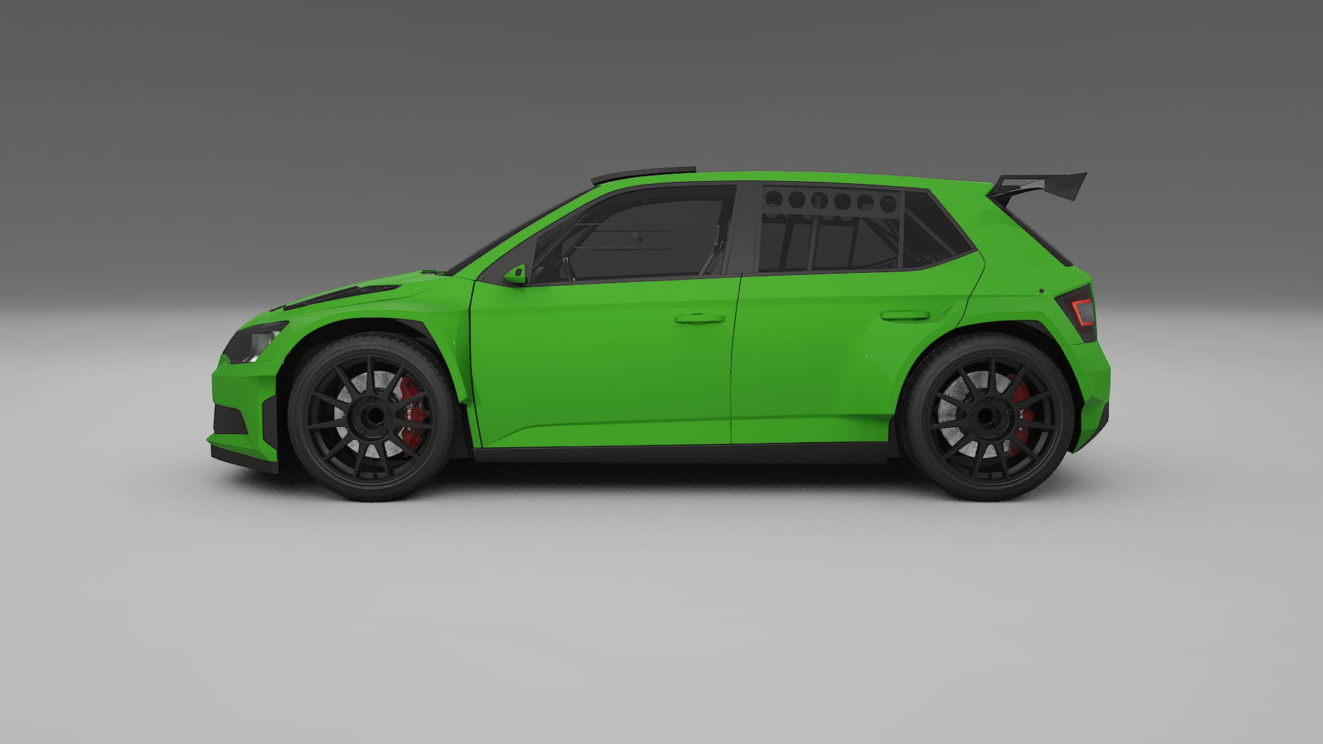 Škoda Fabia R5 6V TPU Lackskyddsfilm | VENOM Färgskiftande PPF – Komplett Förskuret Kit