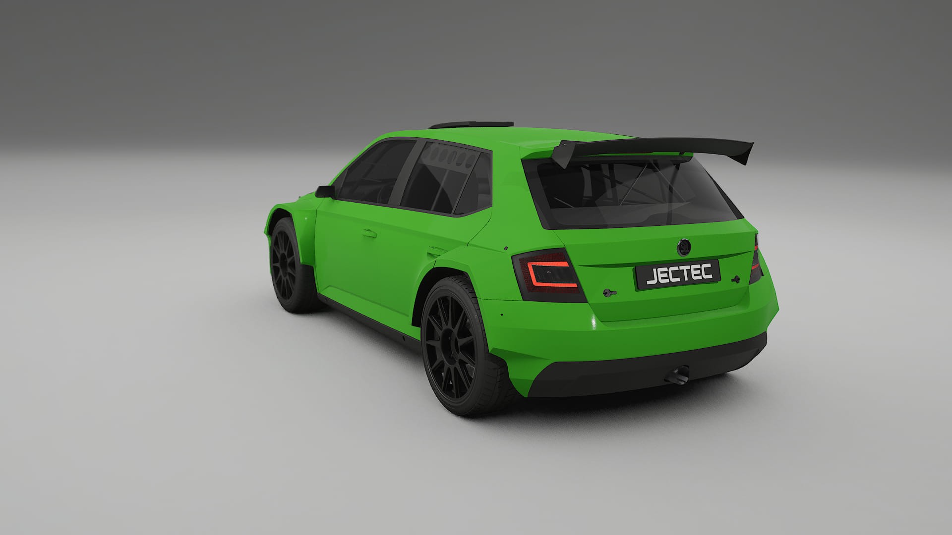 Škoda Fabia R5 6V TPU Lackskyddsfilm | VENOM Färgskiftande PPF – Komplett Förskuret Kit