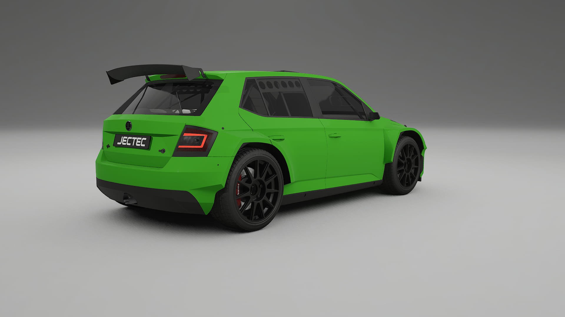 Škoda Fabia R5 6V TPU Lackskyddsfilm | VENOM Färgskiftande PPF – Komplett Förskuret Kit