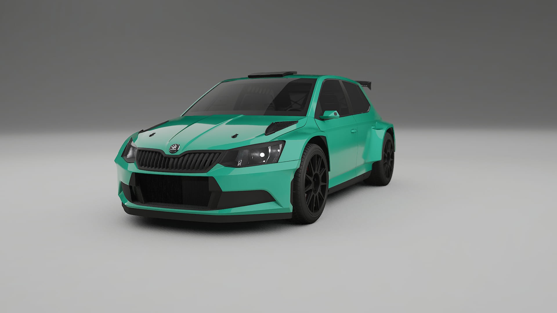 Škoda Fabia R5 6V TPU Lackskyddsfilm | JEWEL Färgskiftande PPF – Komplett Förskuret Kit