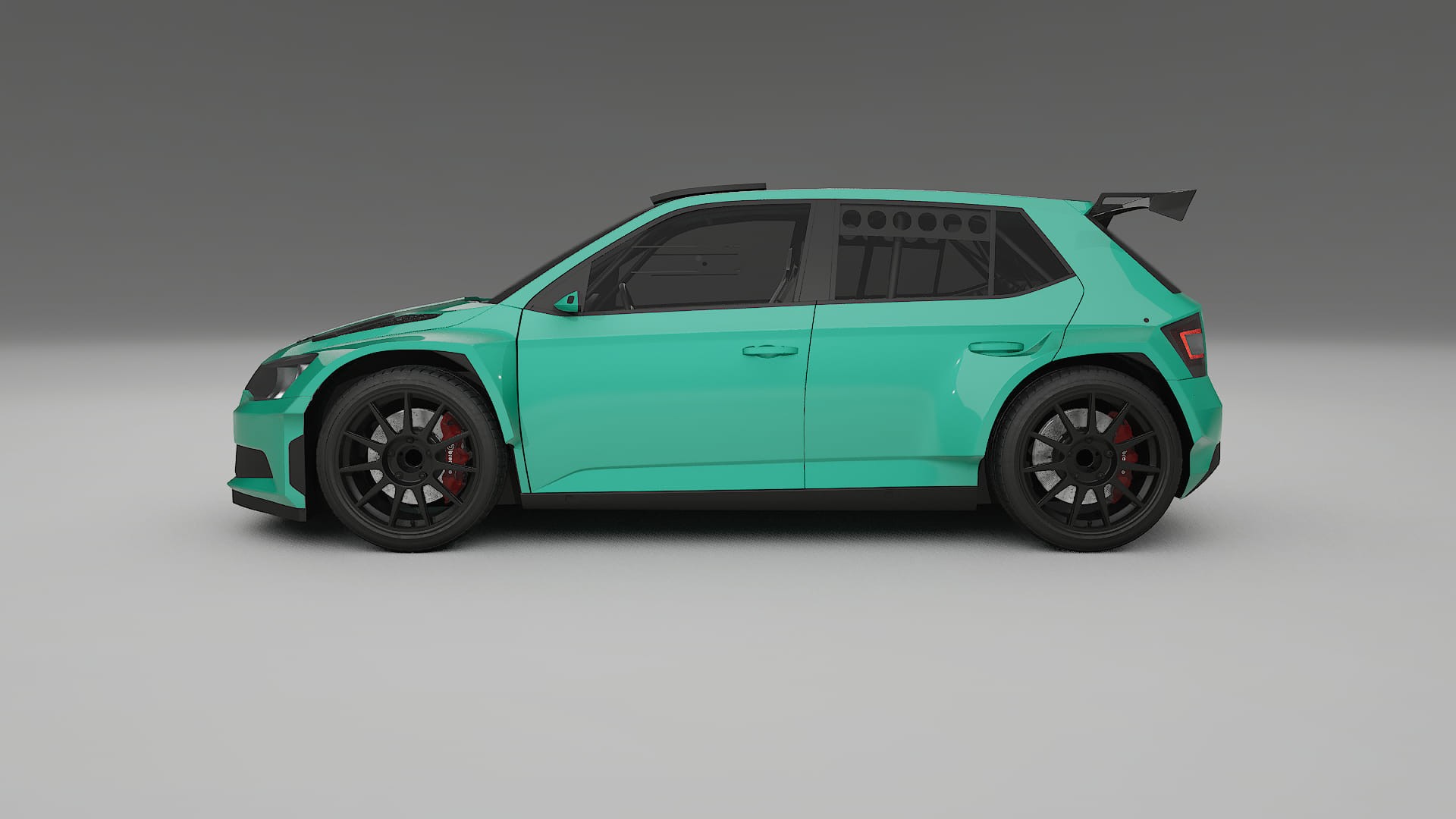 Škoda Fabia R5 6V TPU Lackskyddsfilm | JEWEL Färgskiftande PPF – Komplett Förskuret Kit