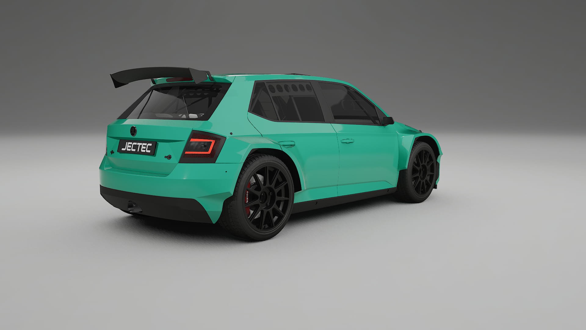 Škoda Fabia R5 6V TPU Lackskyddsfilm | JEWEL Färgskiftande PPF – Komplett Förskuret Kit