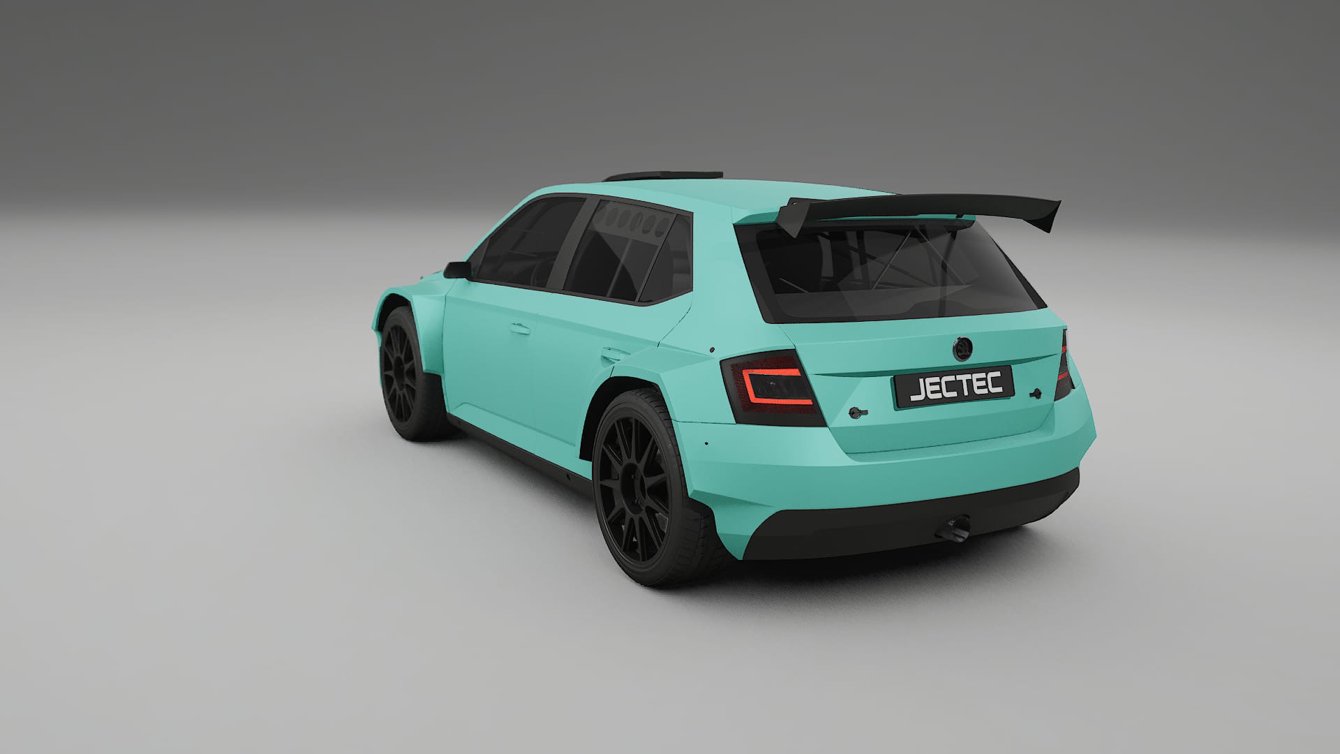 Škoda Fabia R5 6V TPU Lackskyddsfilm | FROST Färgskiftande PPF – Komplett Förskuret Kit