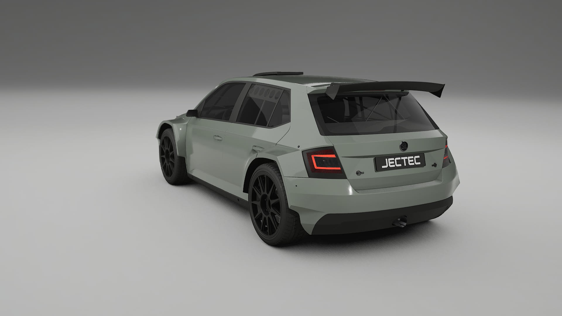 Škoda Fabia R5 6V TPU Lackskyddsfilm | SLATE Färgskiftande PPF – Komplett Förskuret Kit