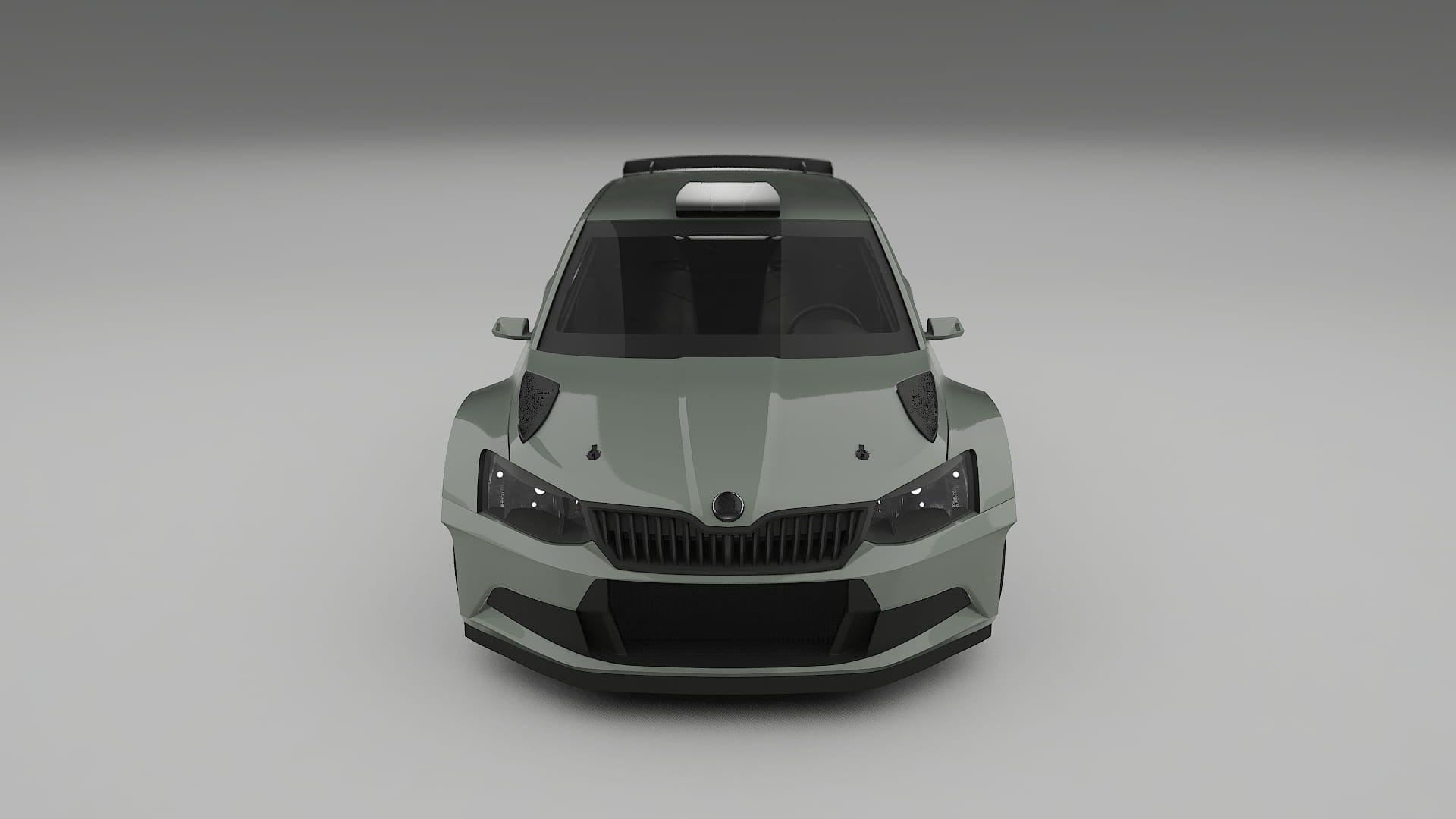 Škoda Fabia R5 6V TPU Lackskyddsfilm | SLATE Färgskiftande PPF – Komplett Förskuret Kit