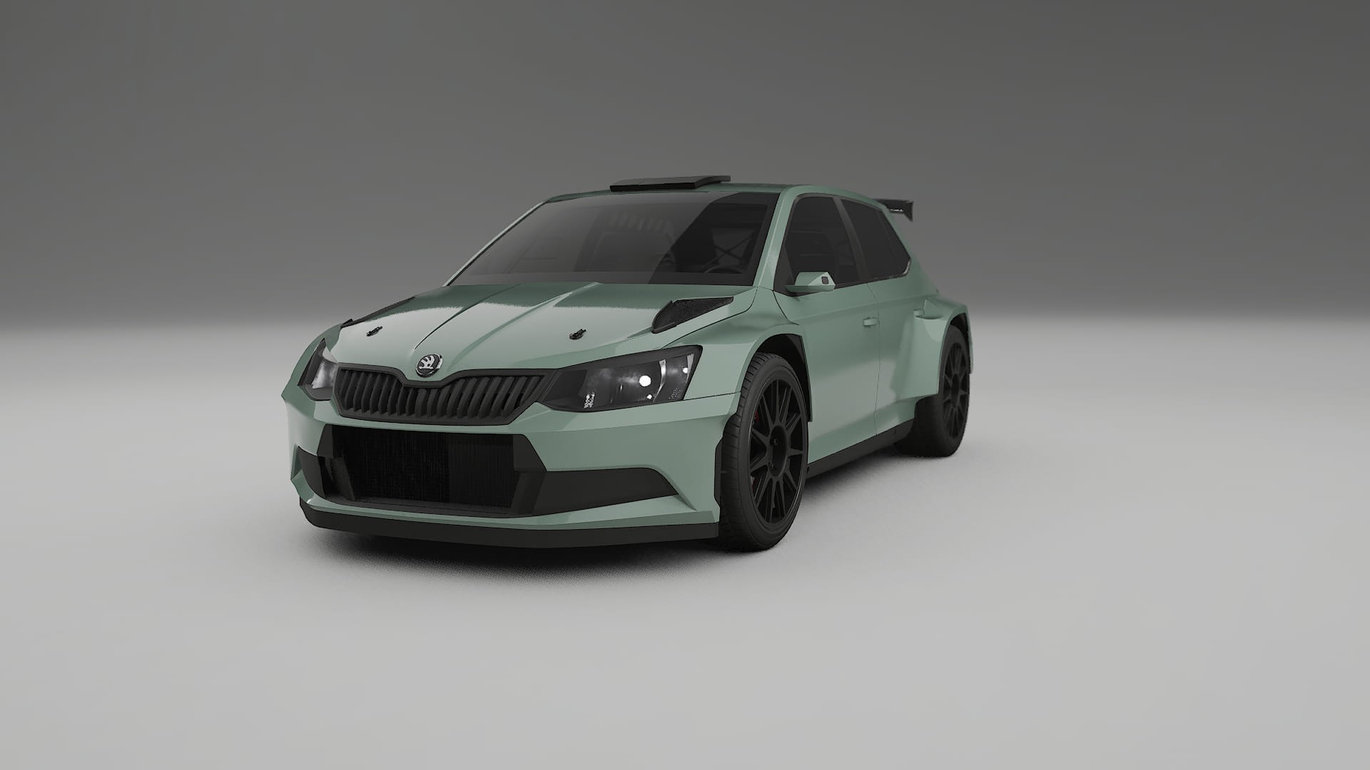 Škoda Fabia R5 6V TPU Lackskyddsfilm | CINDER Färgskiftande PPF – Komplett Förskuret Kit