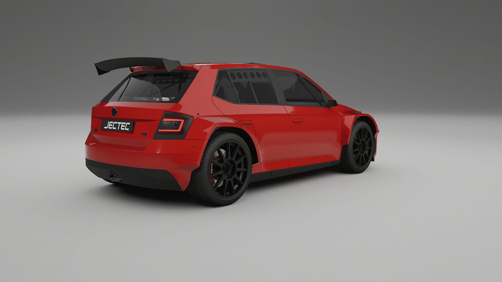 Škoda Fabia R5 6V TPU Lackskyddsfilm | BLAZE Färgskiftande PPF – Komplett Förskuret Kit