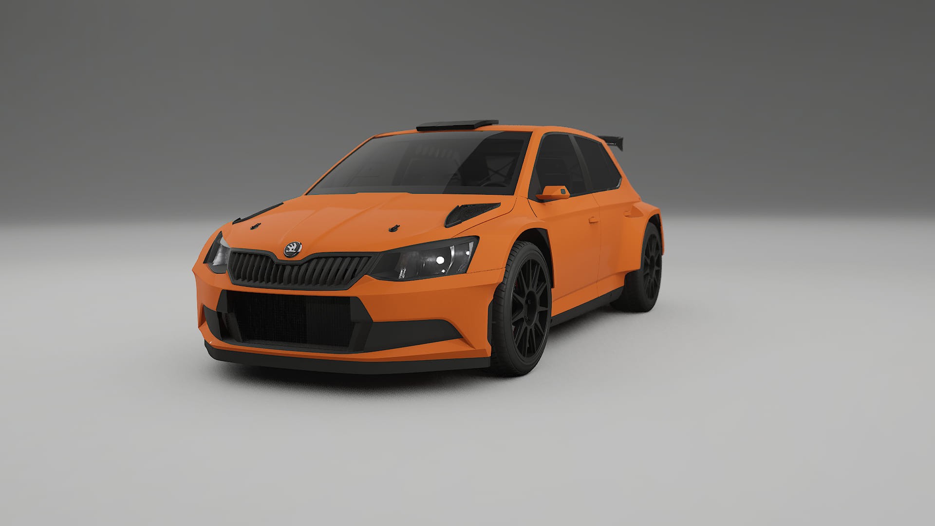 Škoda Fabia R5 6V TPU Lackskyddsfilm | ROCKET Färgskiftande PPF – Komplett Förskuret Kit