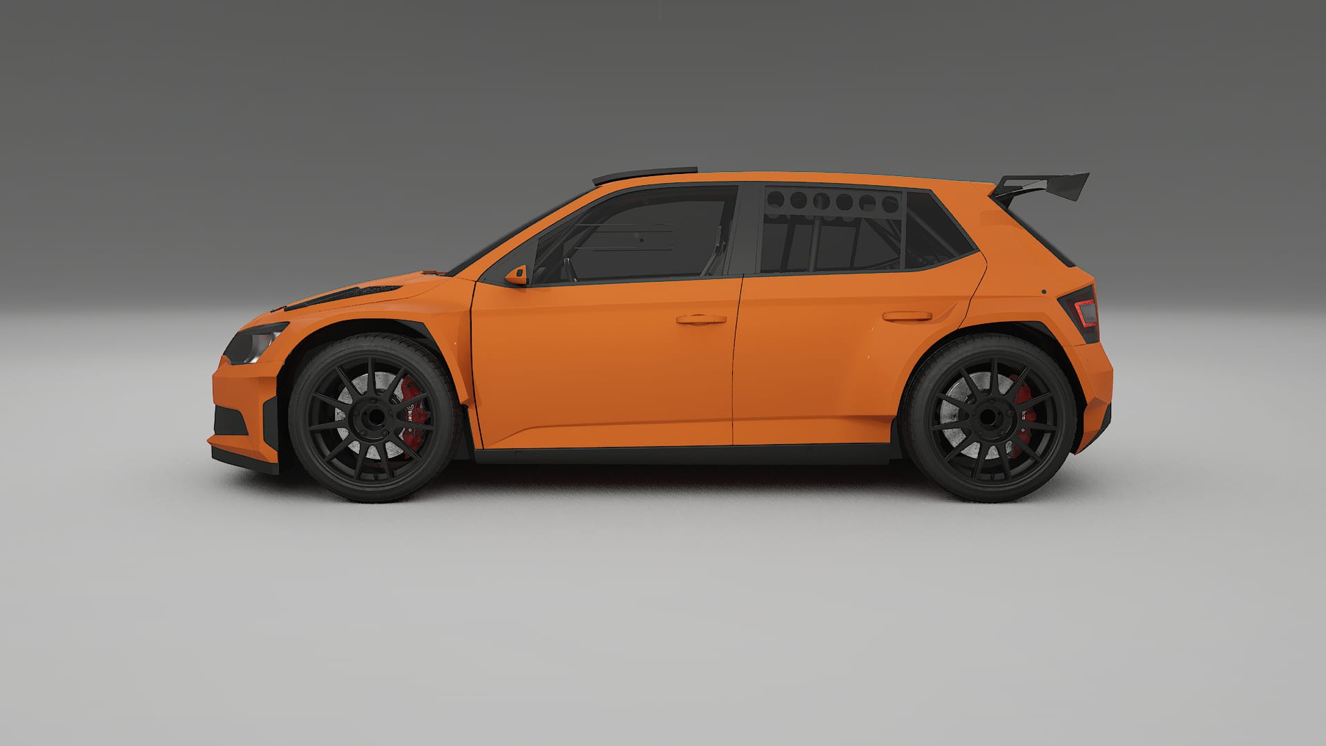Škoda Fabia R5 6V TPU Lackskyddsfilm | ROCKET Färgskiftande PPF – Komplett Förskuret Kit
