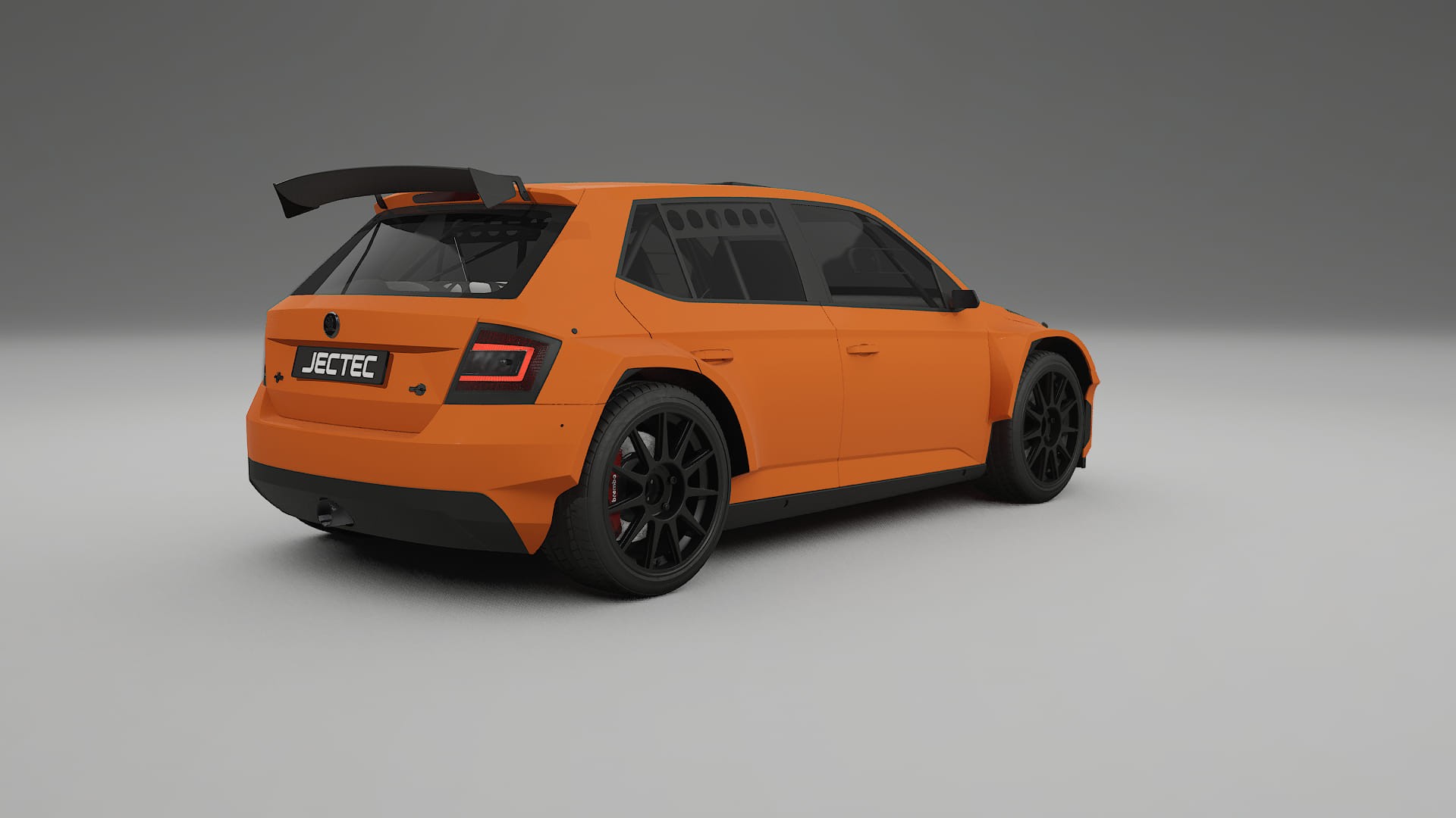 Škoda Fabia R5 6V TPU Lackskyddsfilm | ROCKET Färgskiftande PPF – Komplett Förskuret Kit