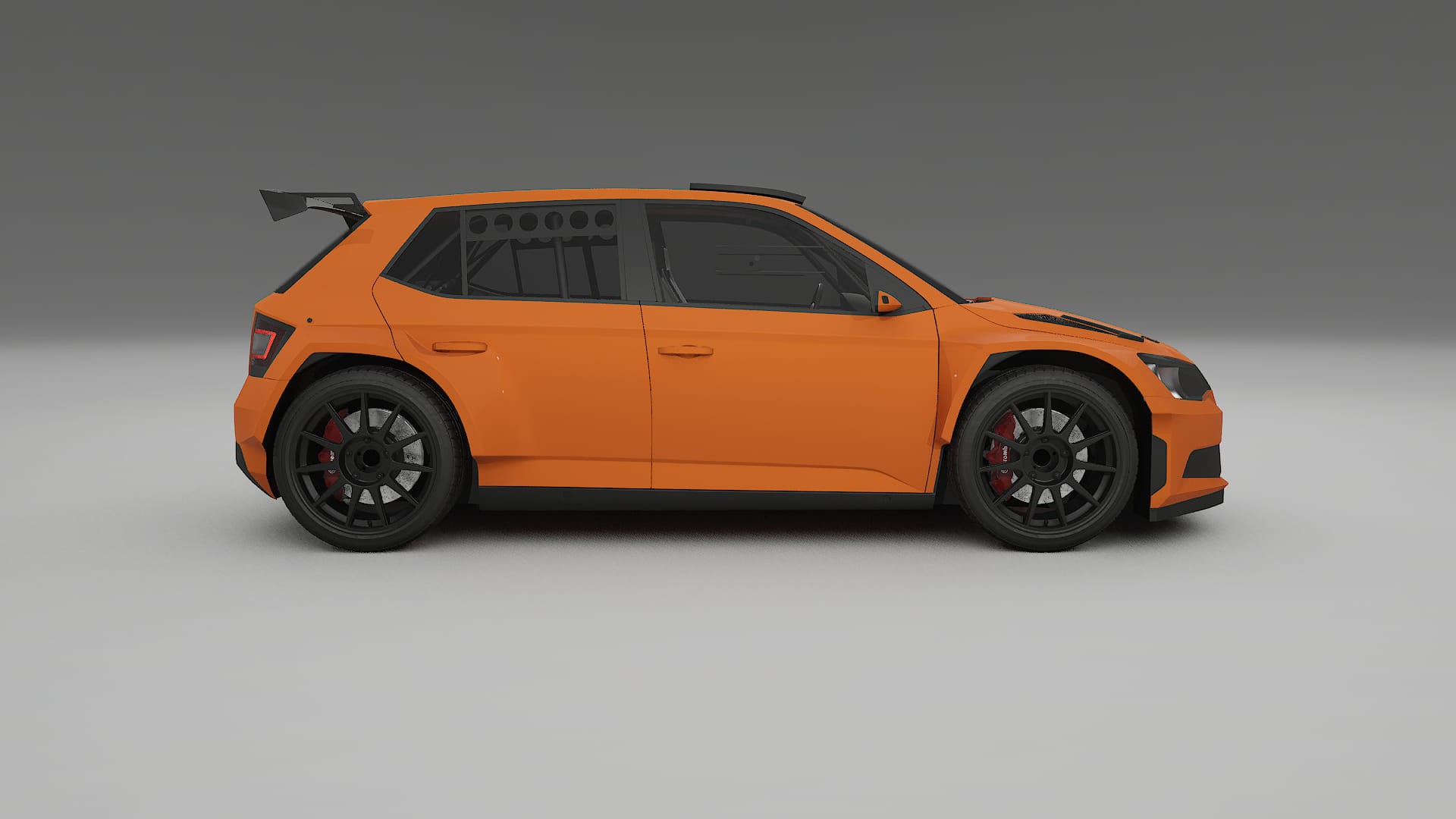 Škoda Fabia R5 6V TPU Lackskyddsfilm | ROCKET Färgskiftande PPF – Komplett Förskuret Kit