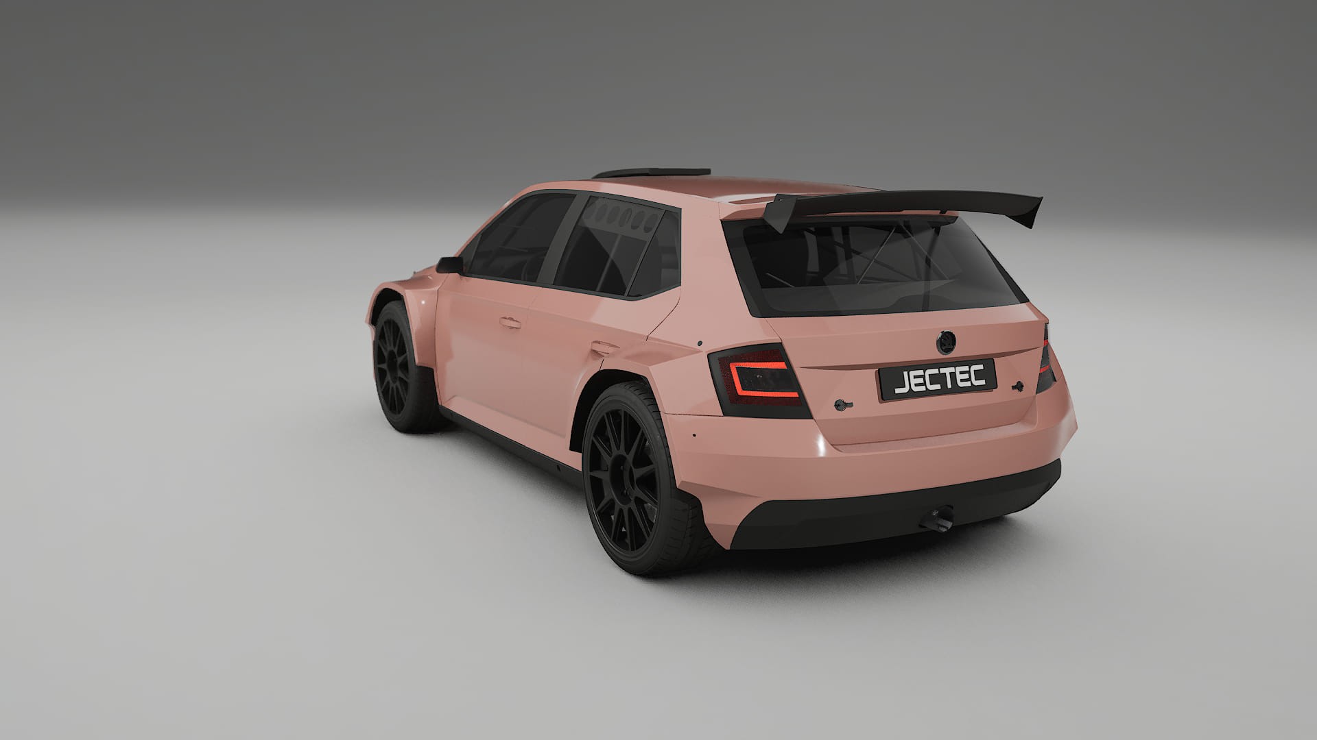 Škoda Fabia R5 6V TPU Lackskyddsfilm | BLUSH Färgskiftande PPF – Komplett Förskuret Kit
