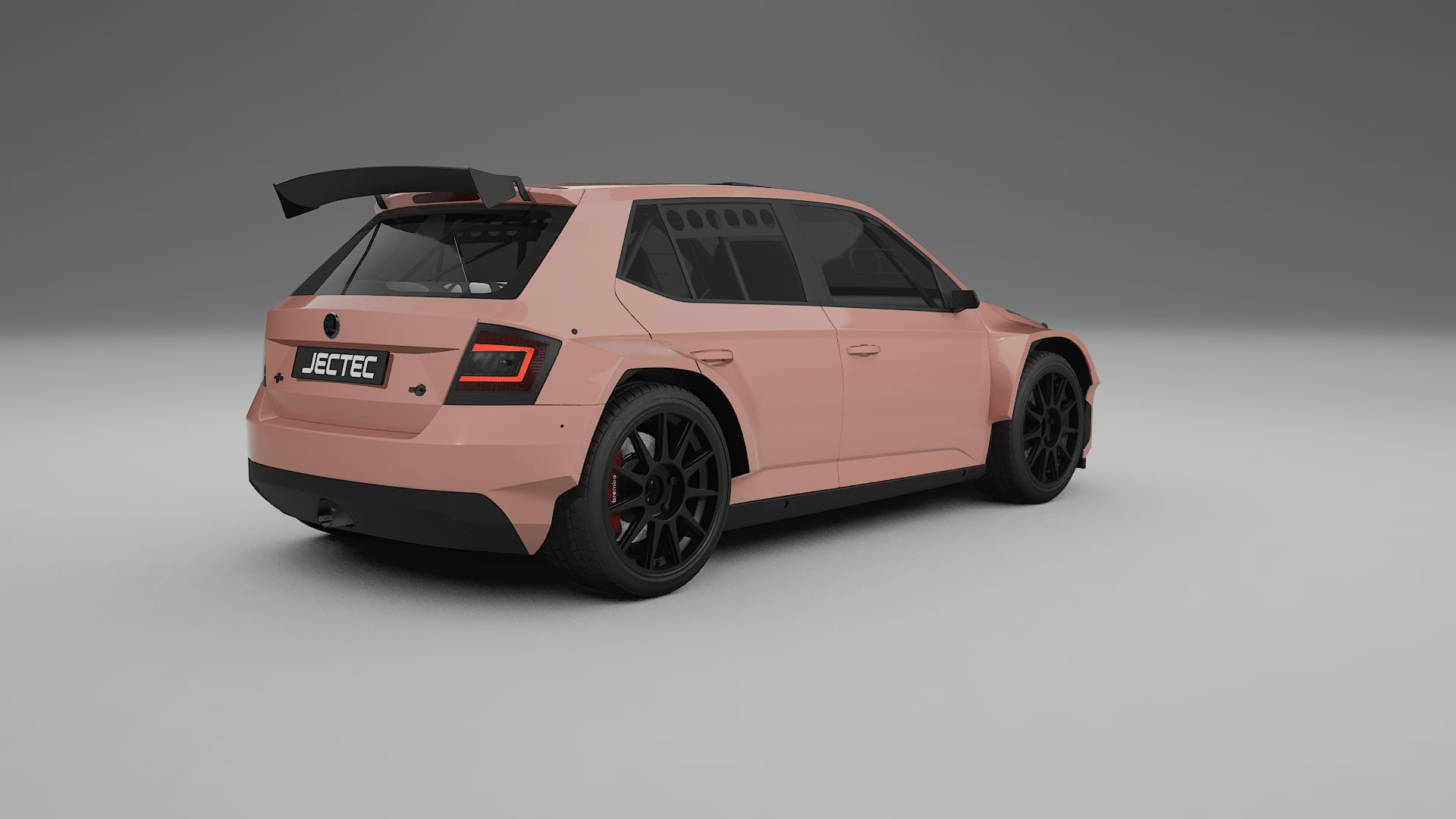 Škoda Fabia R5 6V TPU Lackskyddsfilm | BLUSH Färgskiftande PPF – Komplett Förskuret Kit