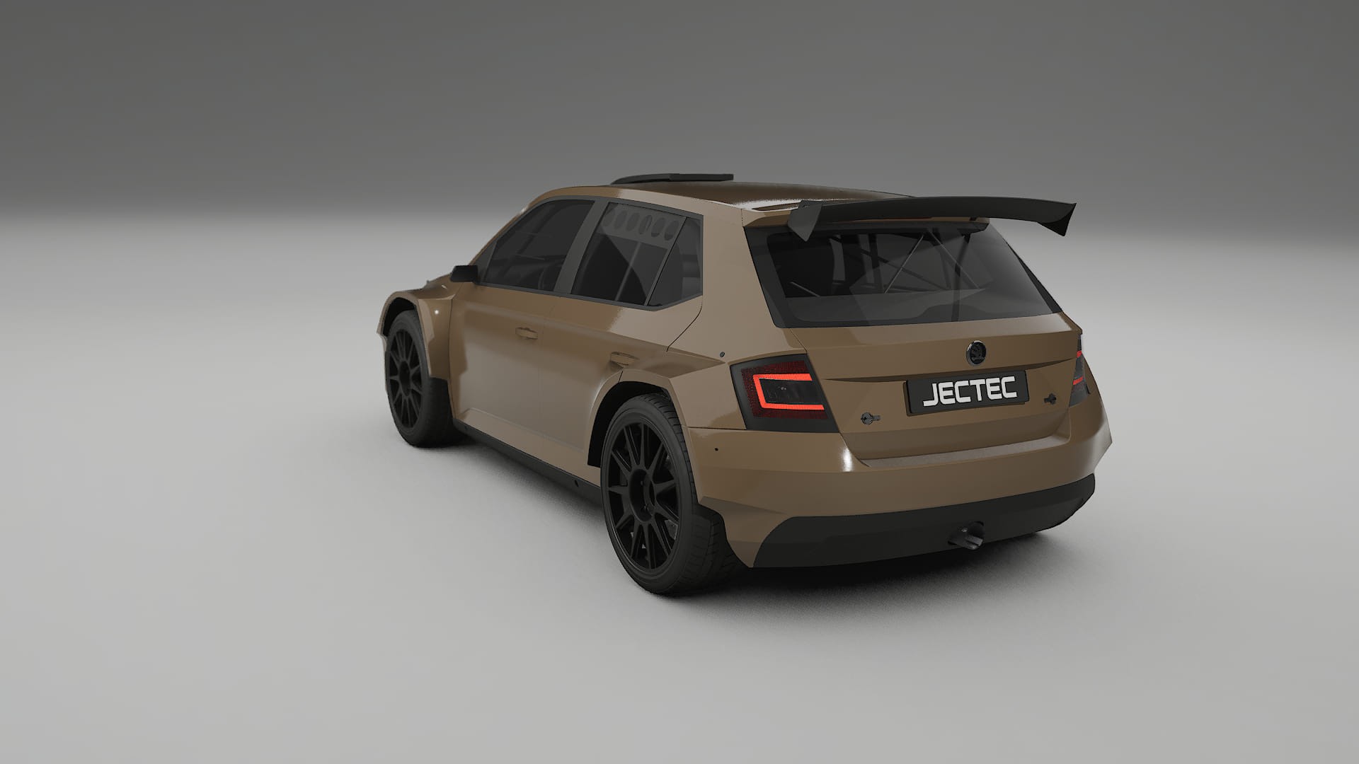 Škoda Fabia R5 6V TPU Lackskyddsfilm | SAHARA Färgskiftande PPF – Komplett Förskuret Kit