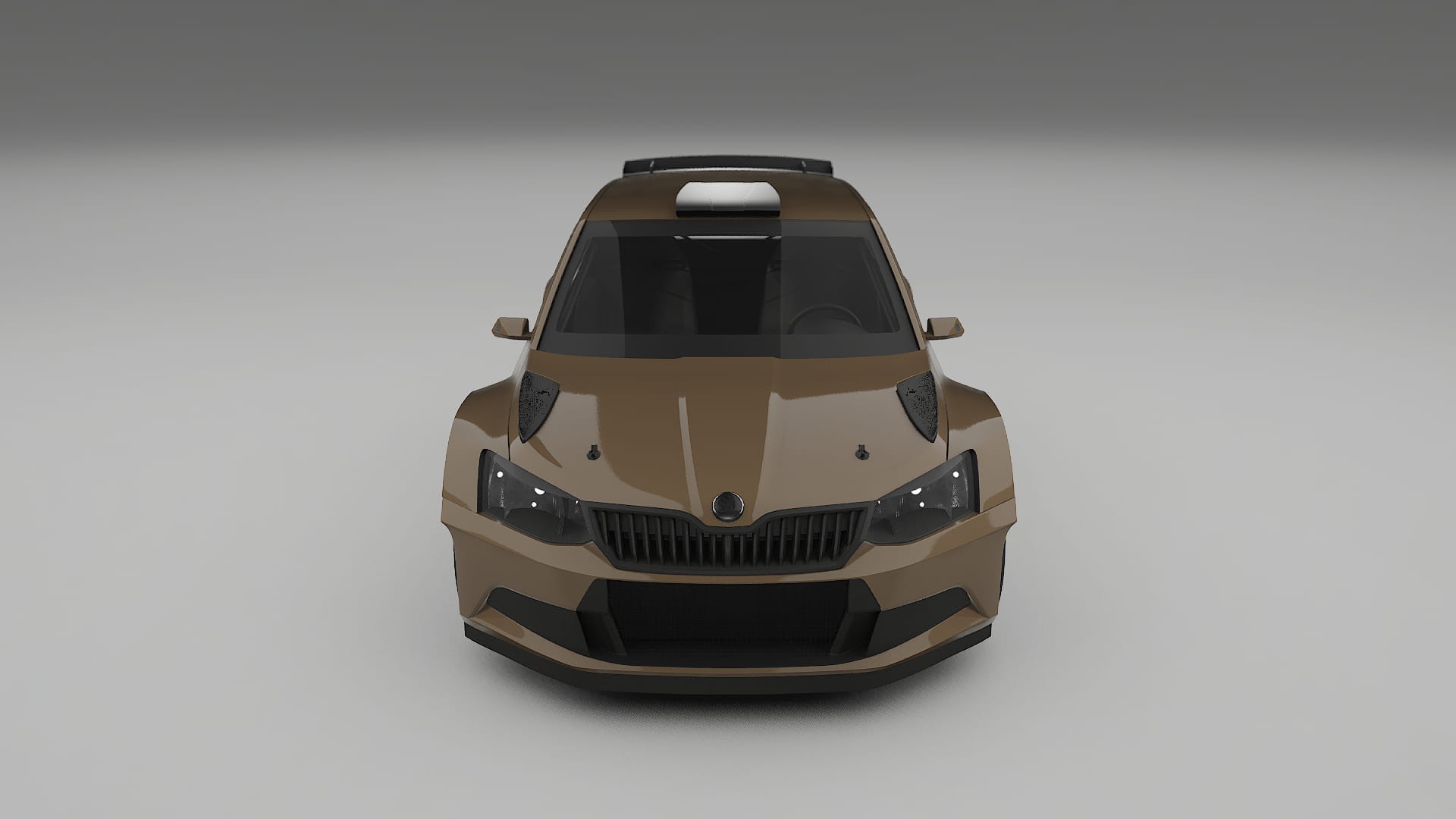 Škoda Fabia R5 6V TPU Lackskyddsfilm | SAHARA Färgskiftande PPF – Komplett Förskuret Kit