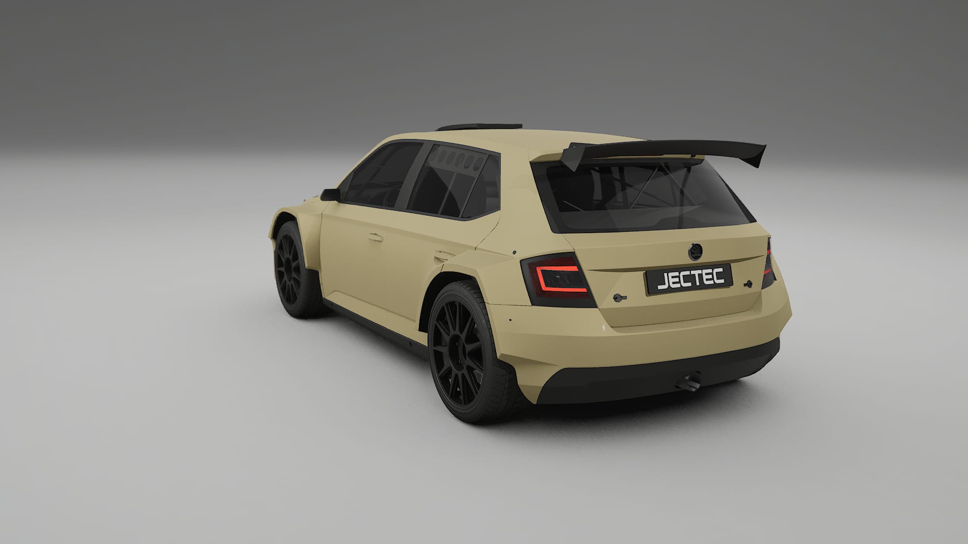 Škoda Fabia R5 6V TPU Lackskyddsfilm | SAND Färgskiftande PPF – Komplett Förskuret Kit