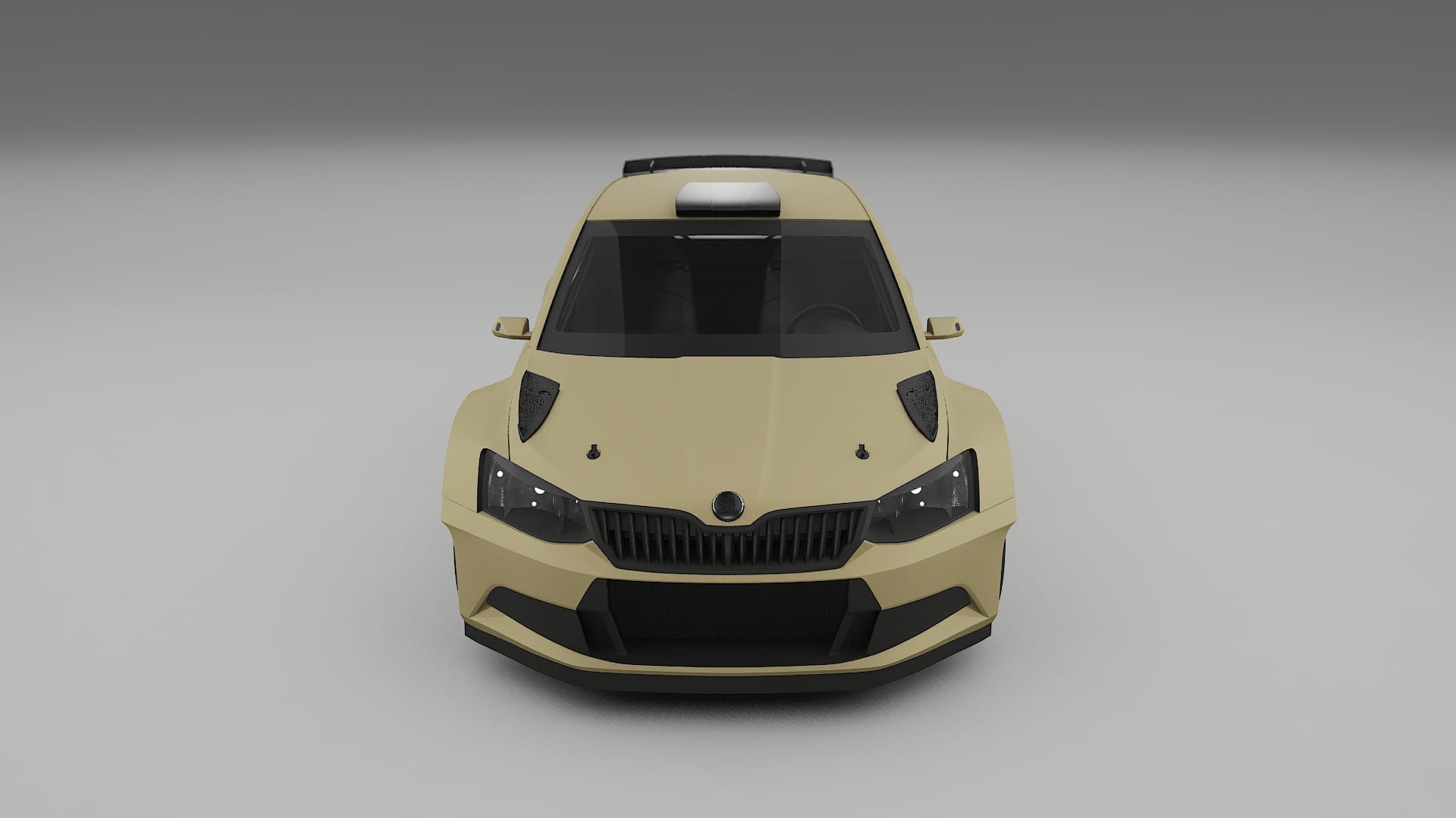 Škoda Fabia R5 6V TPU Lackskyddsfilm | SAND Färgskiftande PPF – Komplett Förskuret Kit