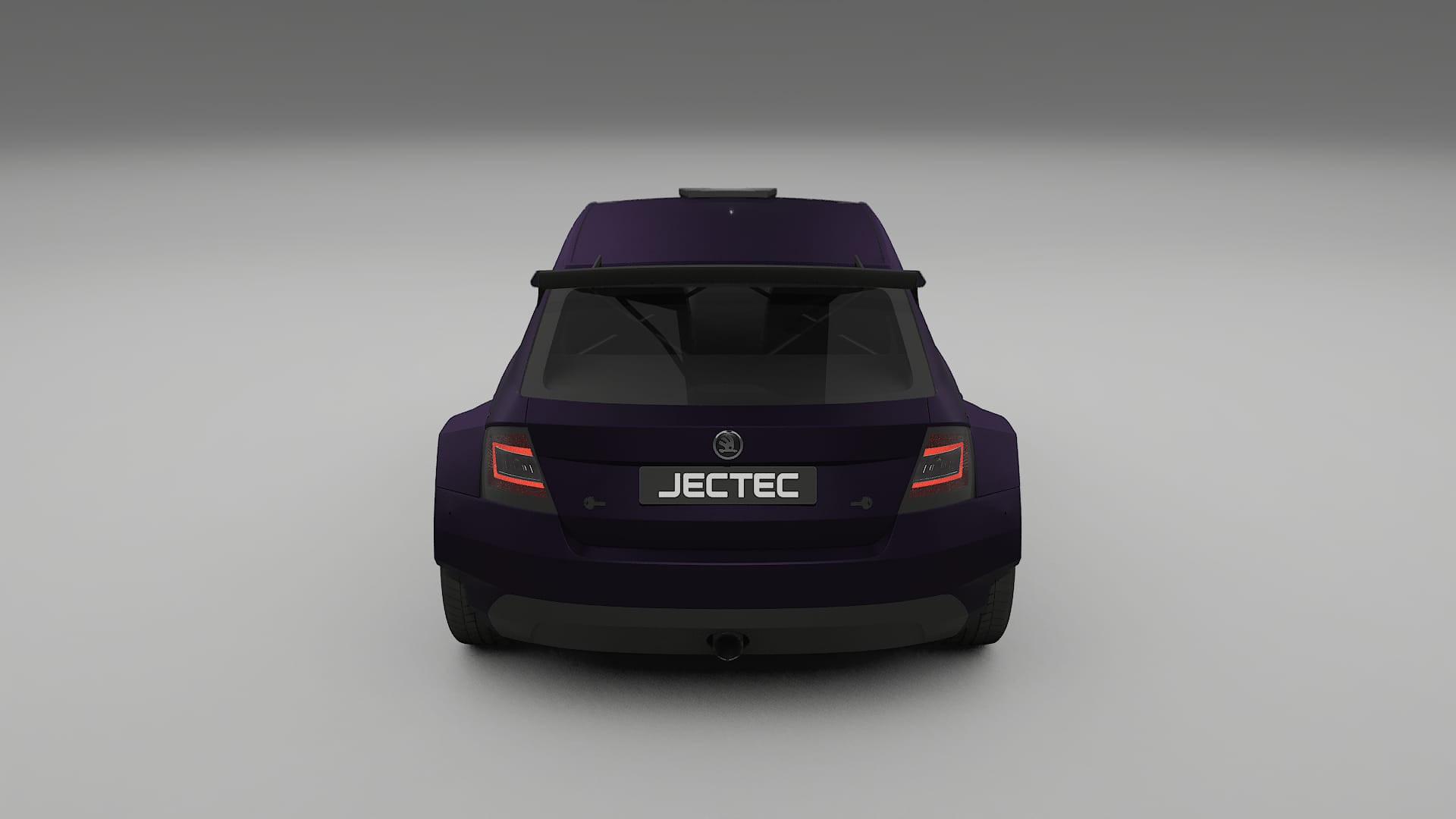 Škoda Fabia R5 6V TPU Lackskyddsfilm | VIOLET Färgskiftande PPF – Komplett Förskuret Kit