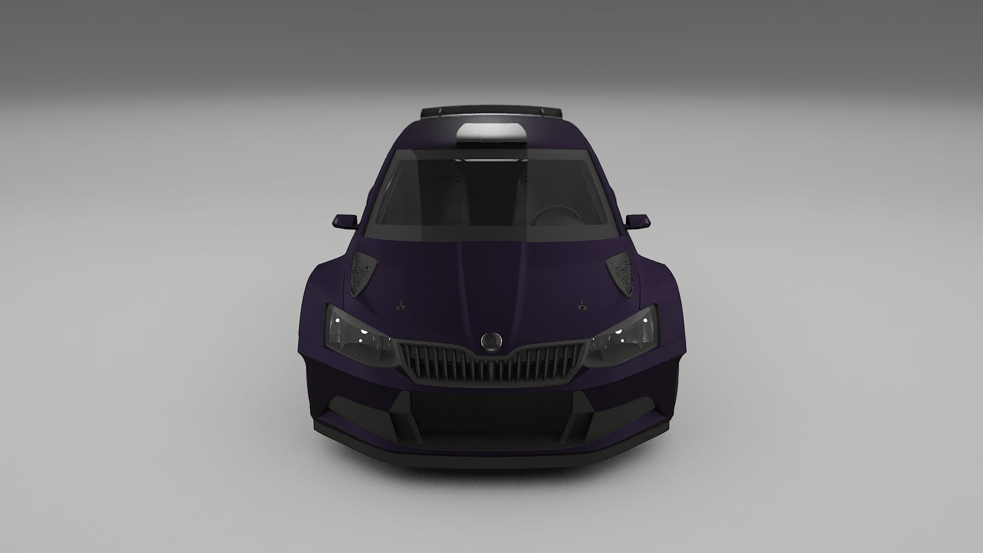 Škoda Fabia R5 6V TPU Lackskyddsfilm | VIOLET Färgskiftande PPF – Komplett Förskuret Kit