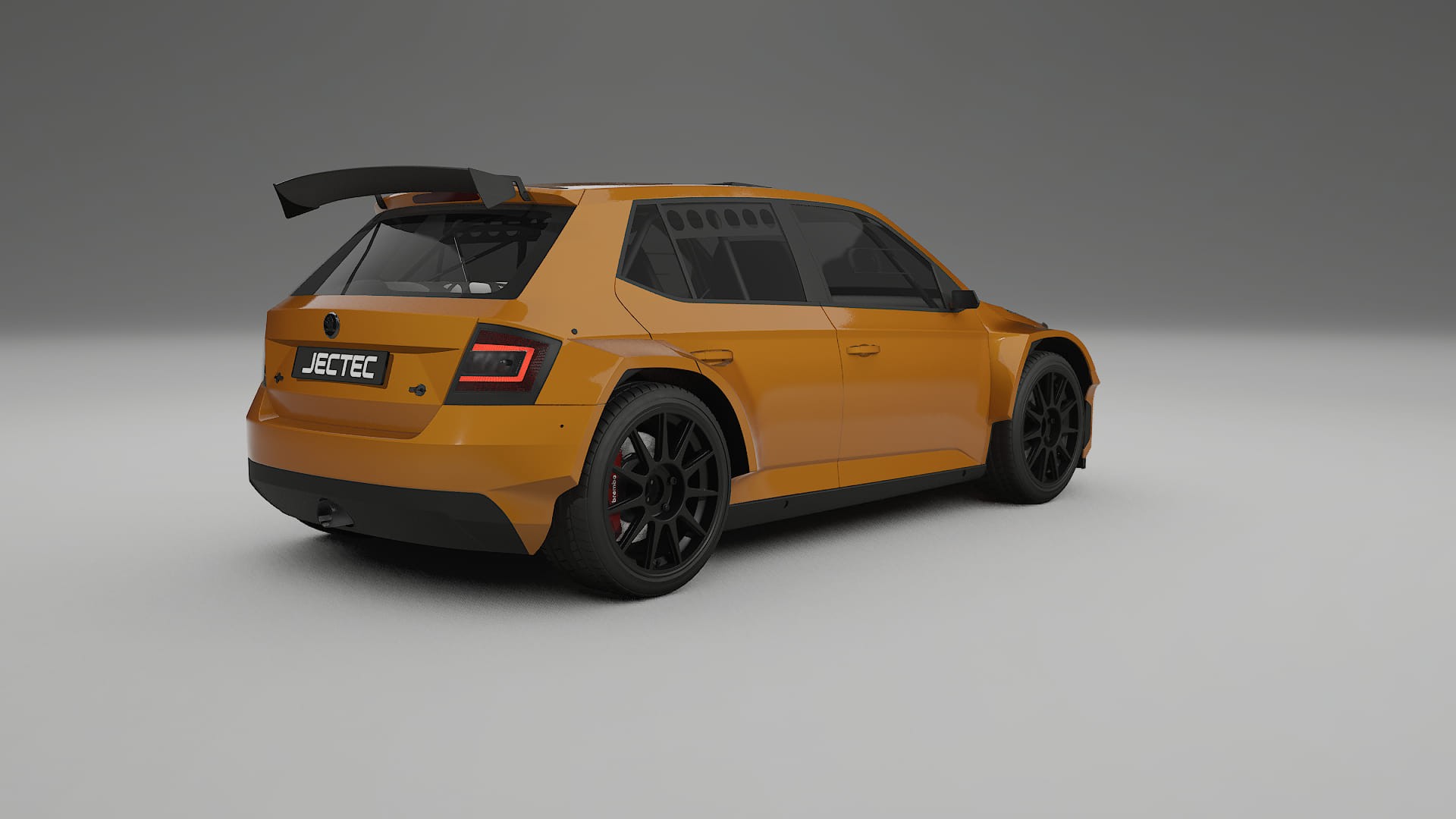 Škoda Fabia R5 6V TPU Lackskyddsfilm | DAISY Färgskiftande PPF – Komplett Förskuret Kit