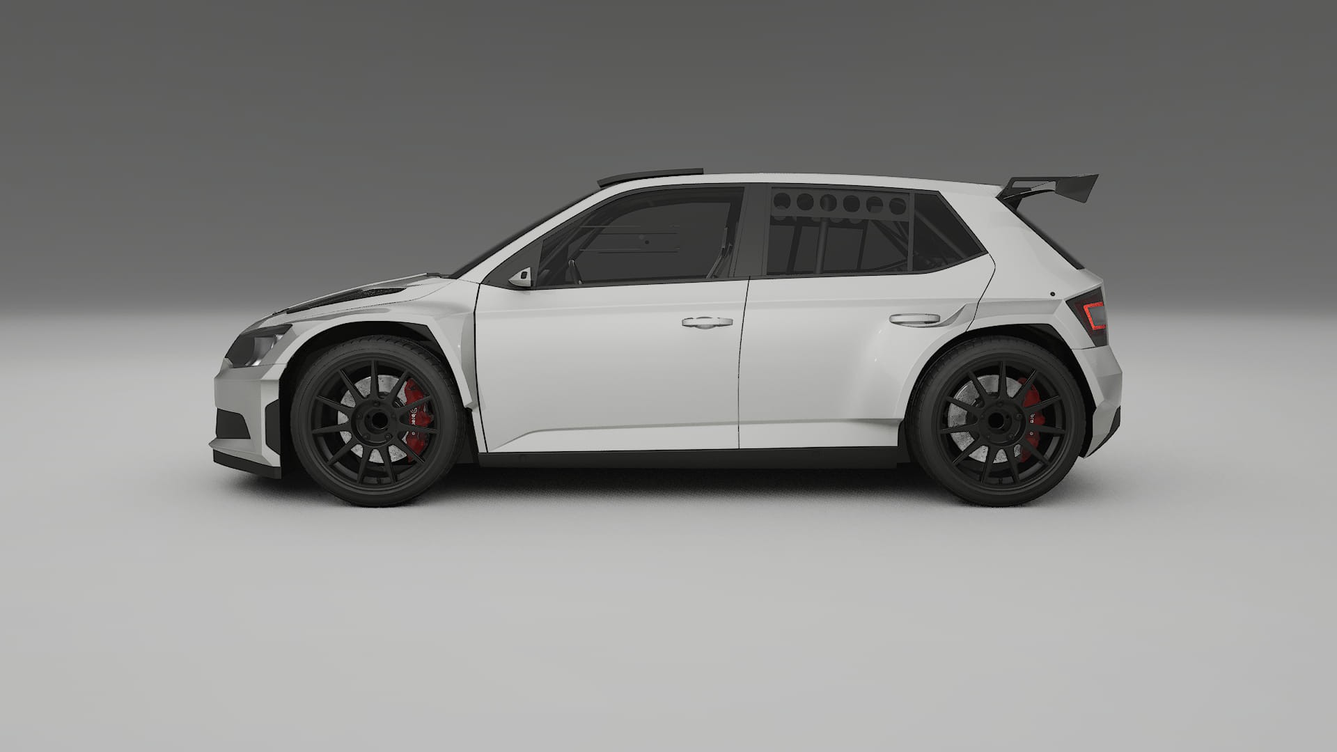 Škoda Fabia R5 6V TPU Lackskyddsfilm | PEARL Färgskiftande PPF – Komplett Förskuret Kit