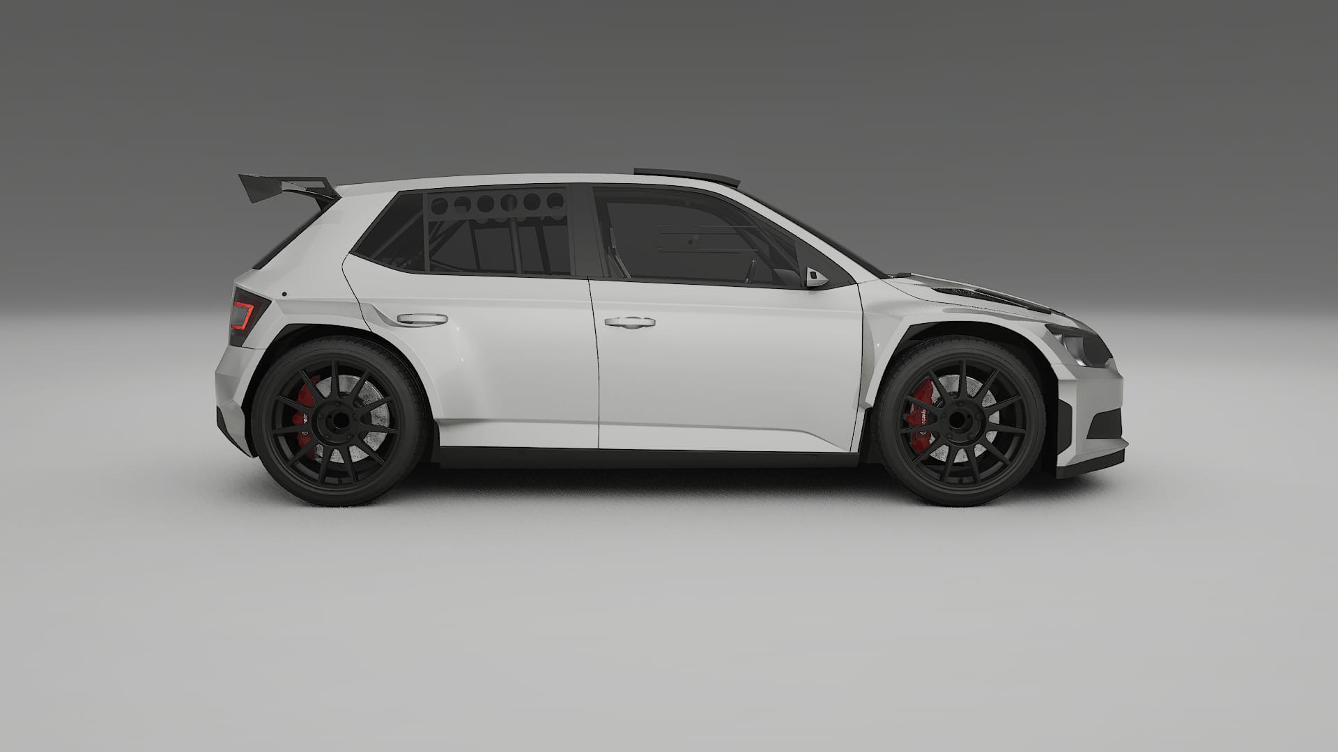 Škoda Fabia R5 6V TPU Lackskyddsfilm | PEARL Färgskiftande PPF – Komplett Förskuret Kit