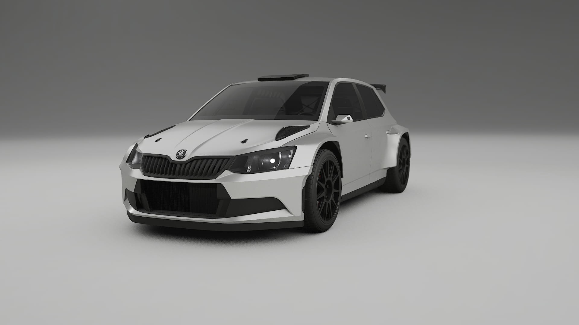 Škoda Fabia R5 6V TPU Lackskyddsfilm | OPAL Färgskiftande PPF – Komplett Förskuret Kit