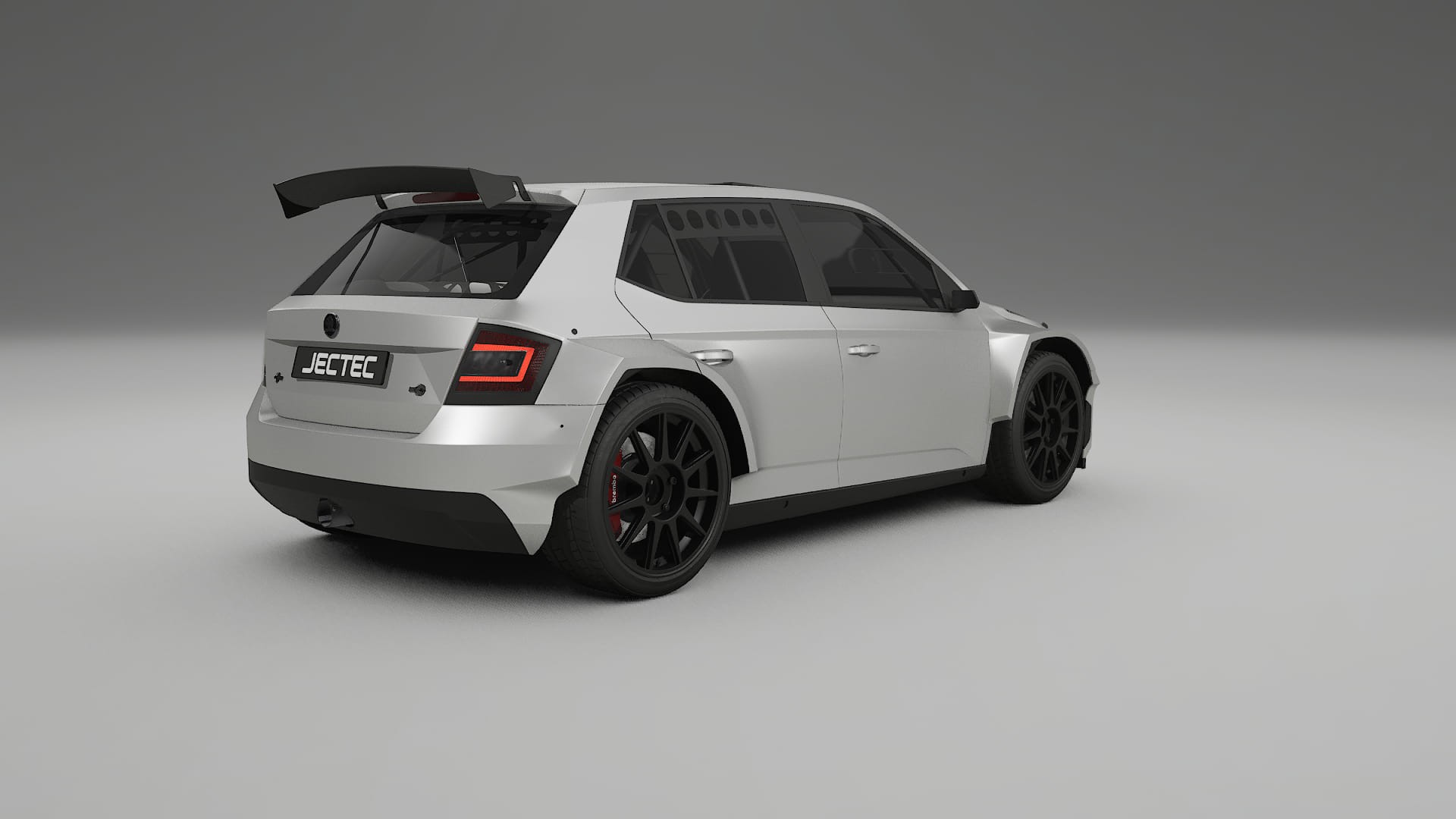 Škoda Fabia R5 6V TPU Lackskyddsfilm | OPAL Färgskiftande PPF – Komplett Förskuret Kit