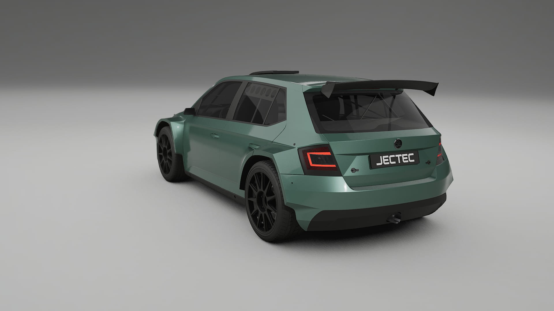Škoda Fabia R5 6V TPU Lackskyddsfilm | EVERGREEN Färgskiftande PPF – Komplett Förskuret Kit