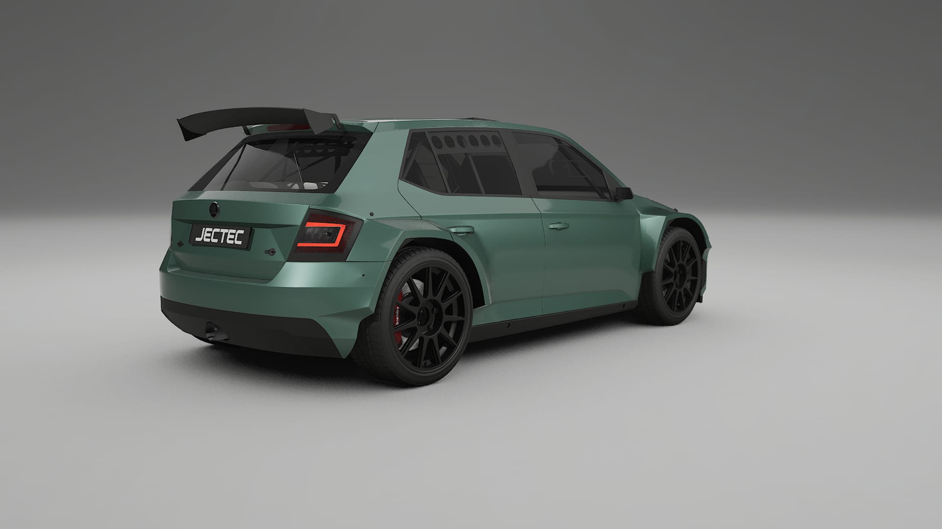 Škoda Fabia R5 6V TPU Lackskyddsfilm | EVERGREEN Färgskiftande PPF – Komplett Förskuret Kit