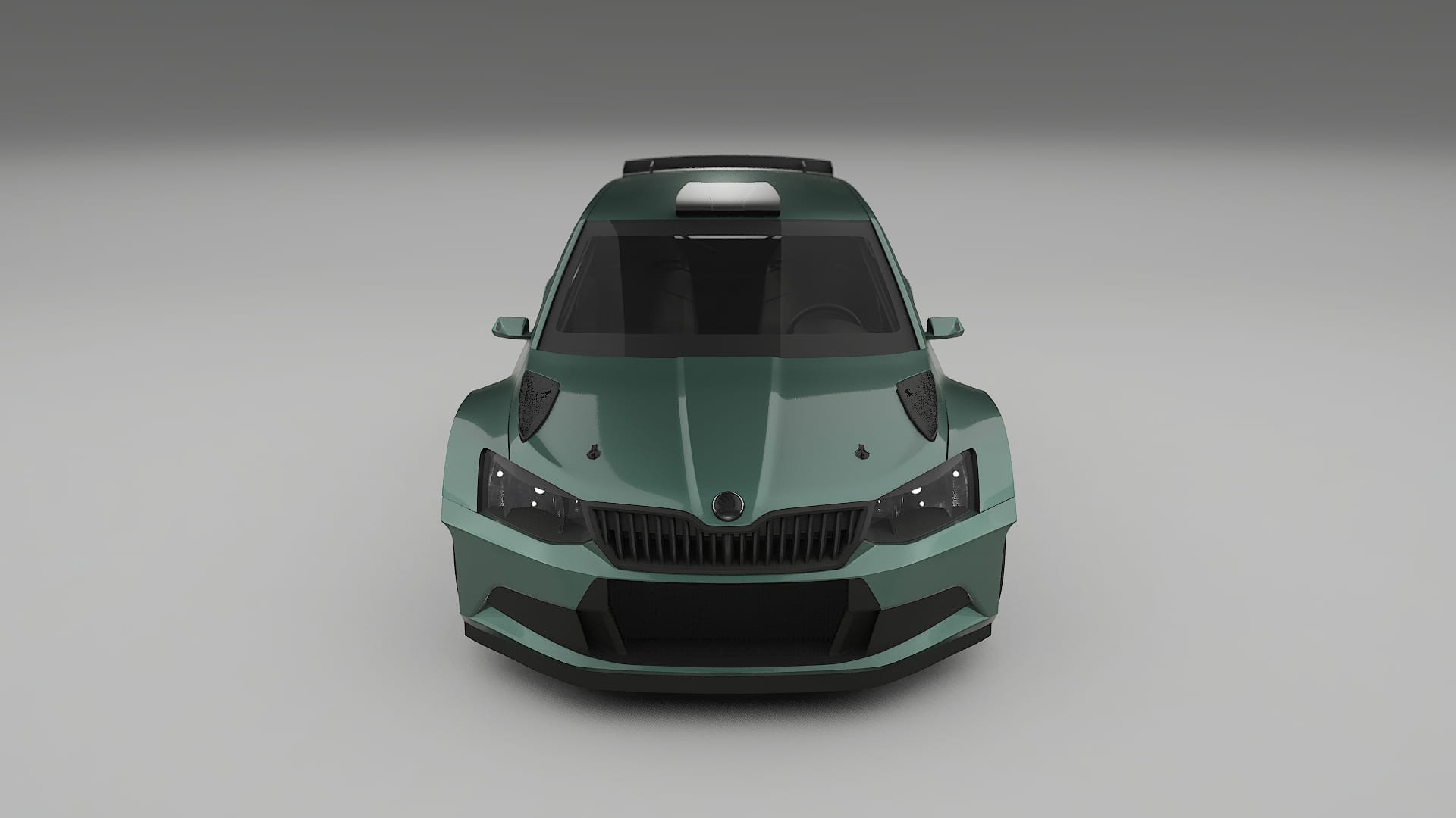 Škoda Fabia R5 6V TPU Lackskyddsfilm | EVERGREEN Färgskiftande PPF – Komplett Förskuret Kit
