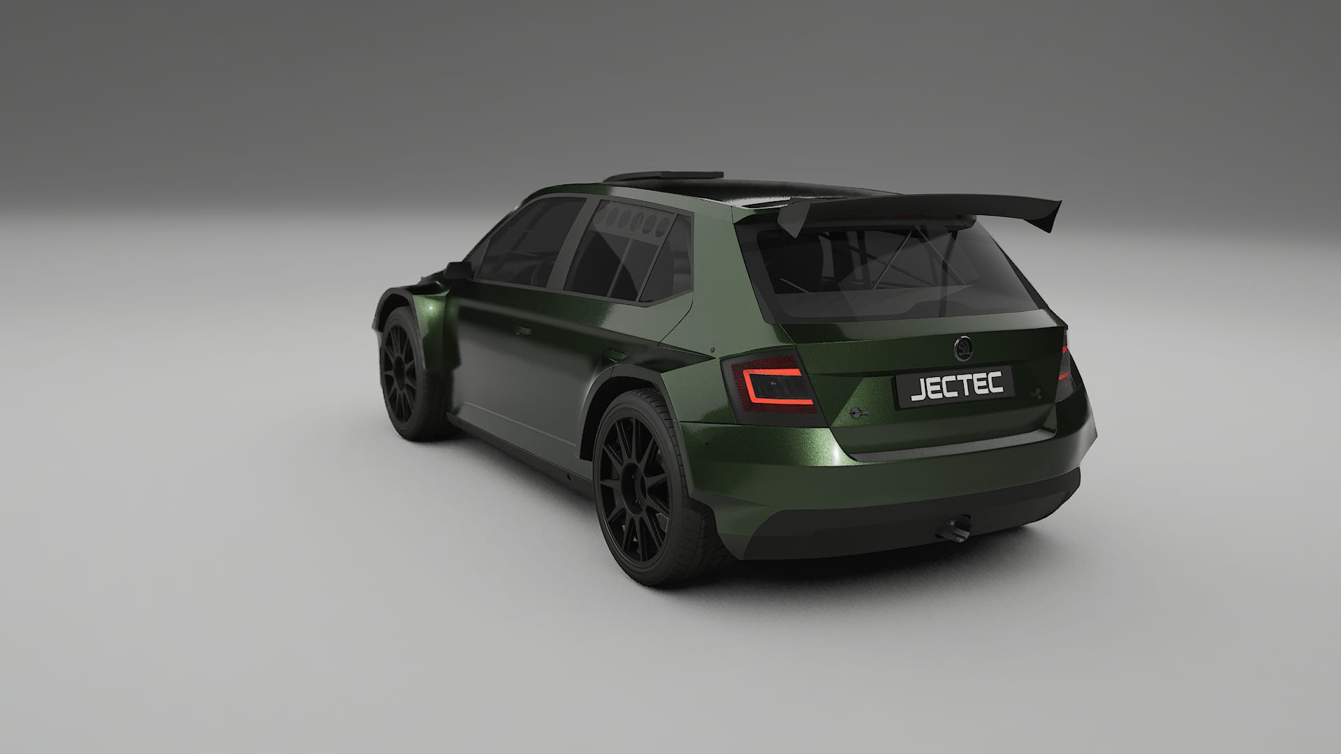 Škoda Fabia R5 6V TPU Lackskyddsfilm | LAGOON Färgskiftande PPF – Komplett Förskuret Kit