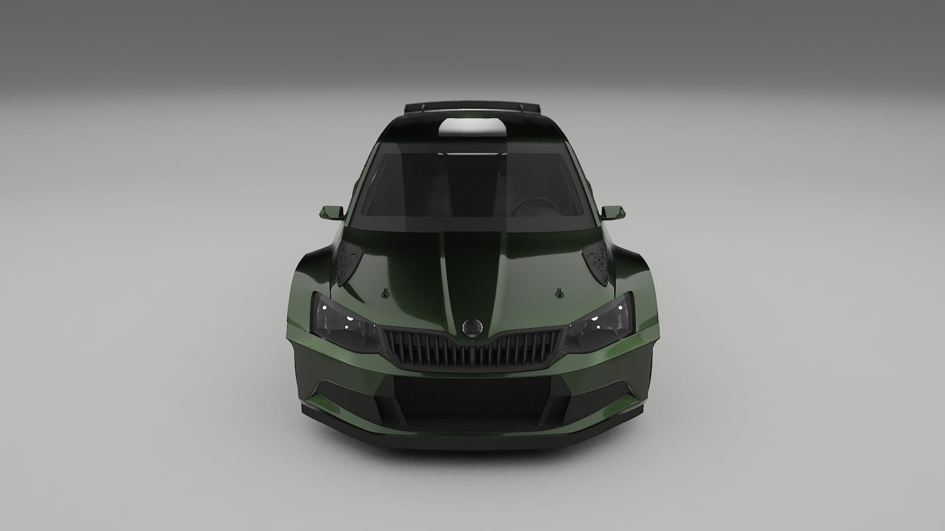Škoda Fabia R5 6V TPU Lackskyddsfilm | LAGOON Färgskiftande PPF – Komplett Förskuret Kit